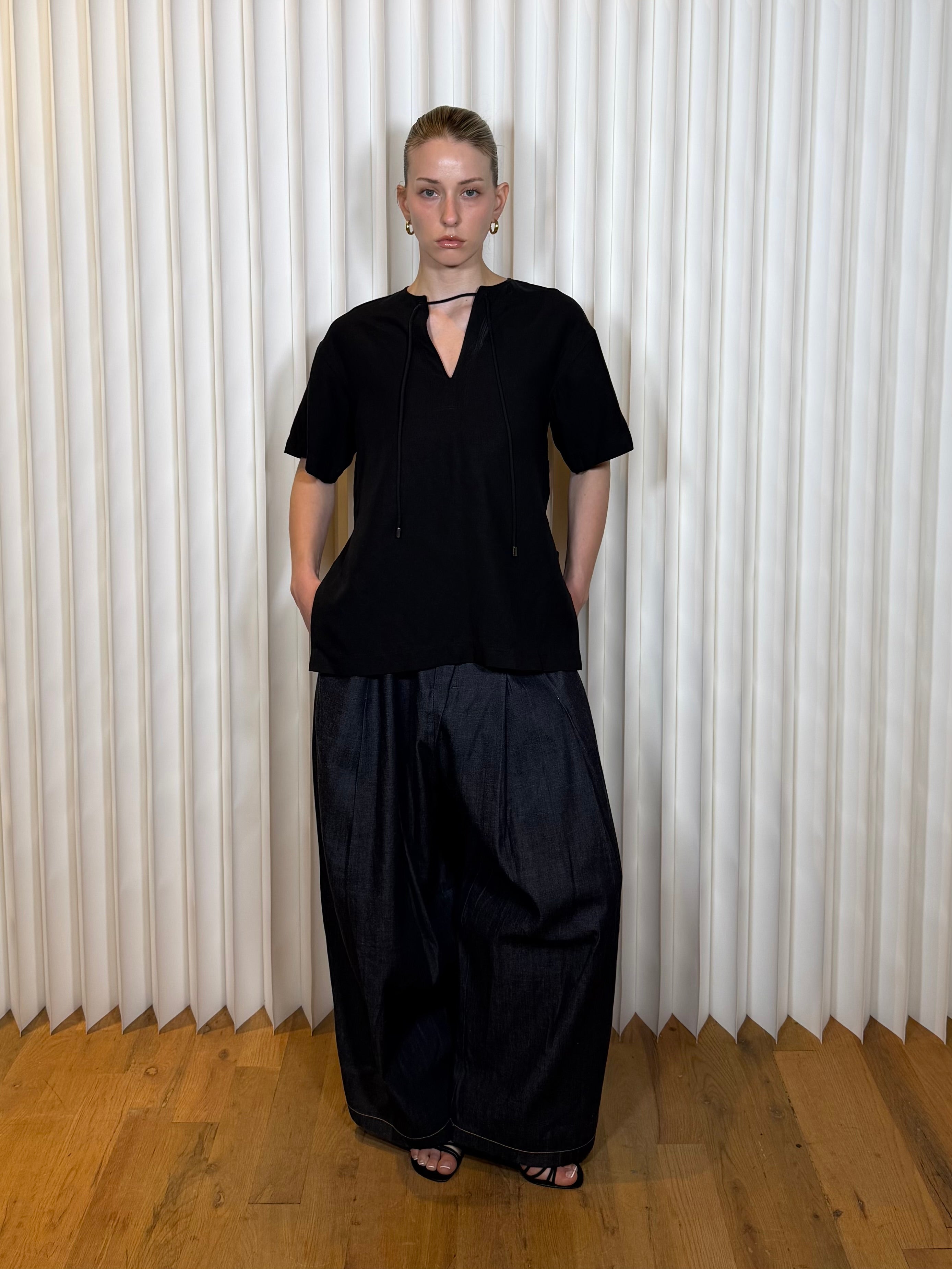 Toteme Tied Top Crewneck Shirt