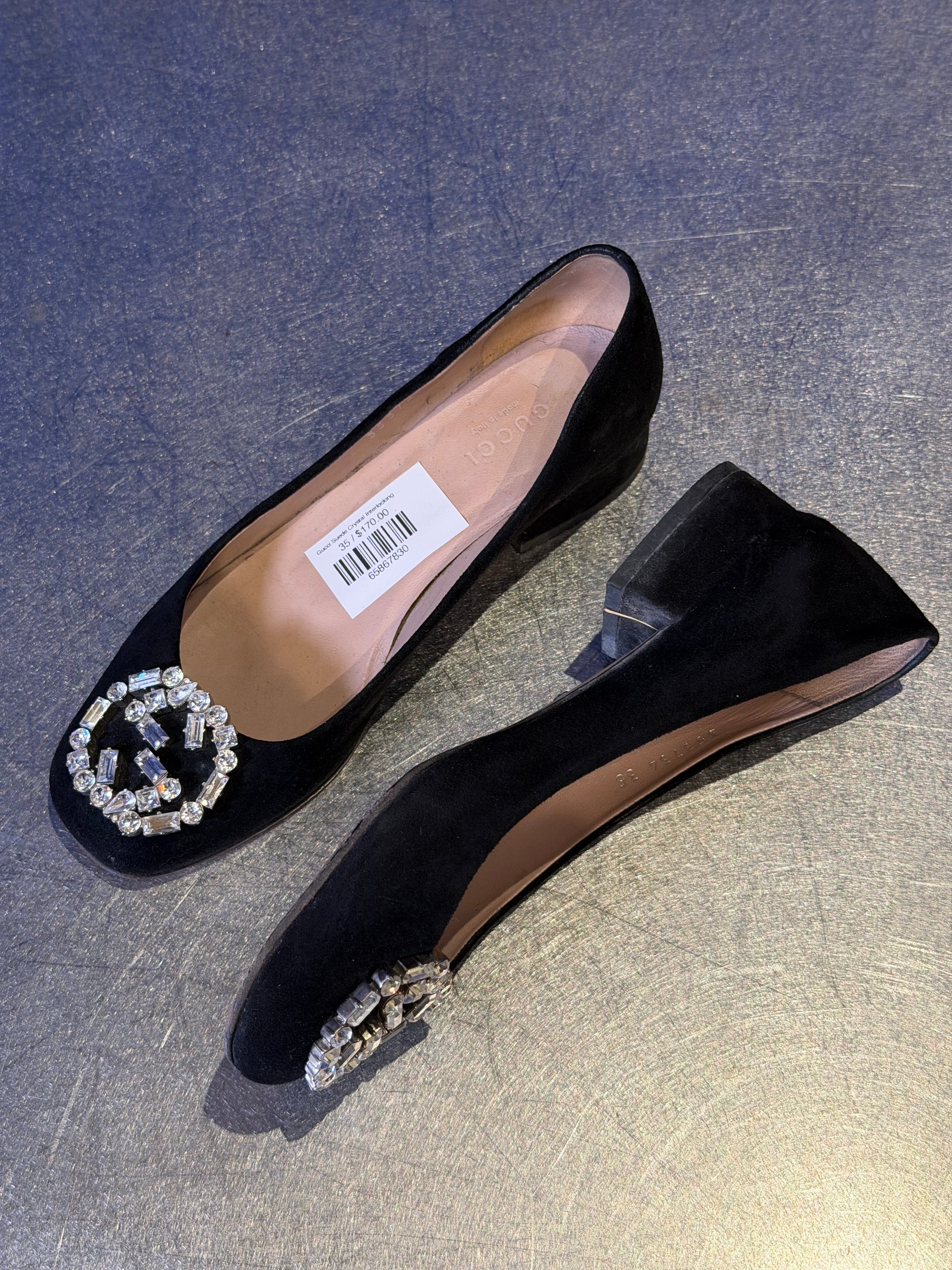 Gucci Suede Crystal Interlocking G
Ballet