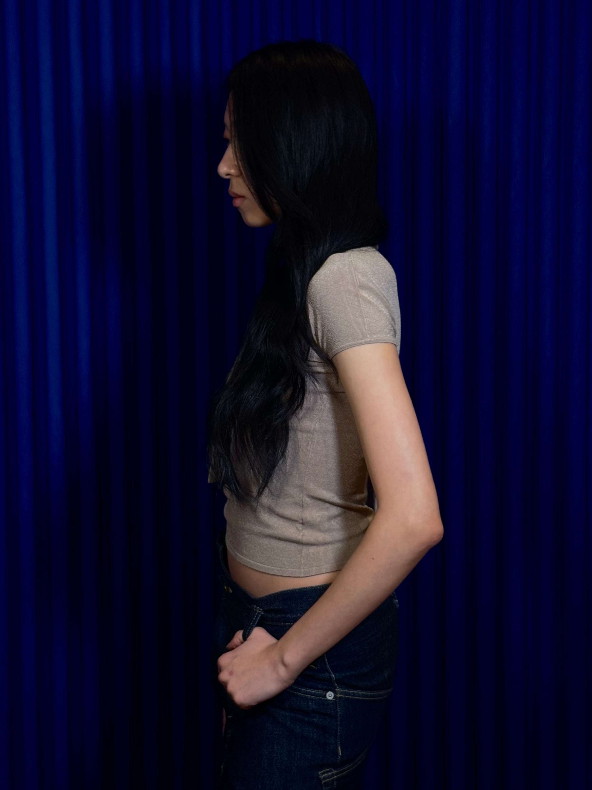 Gucci Poly Blend S/S Top ‘Beige’