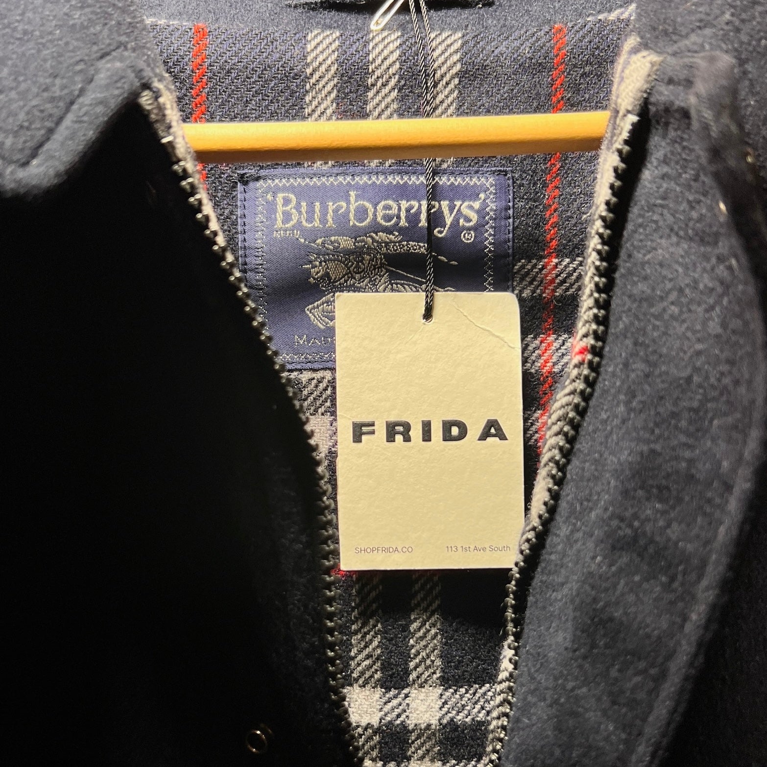 BURBERRY HOODED WOOL JACKET