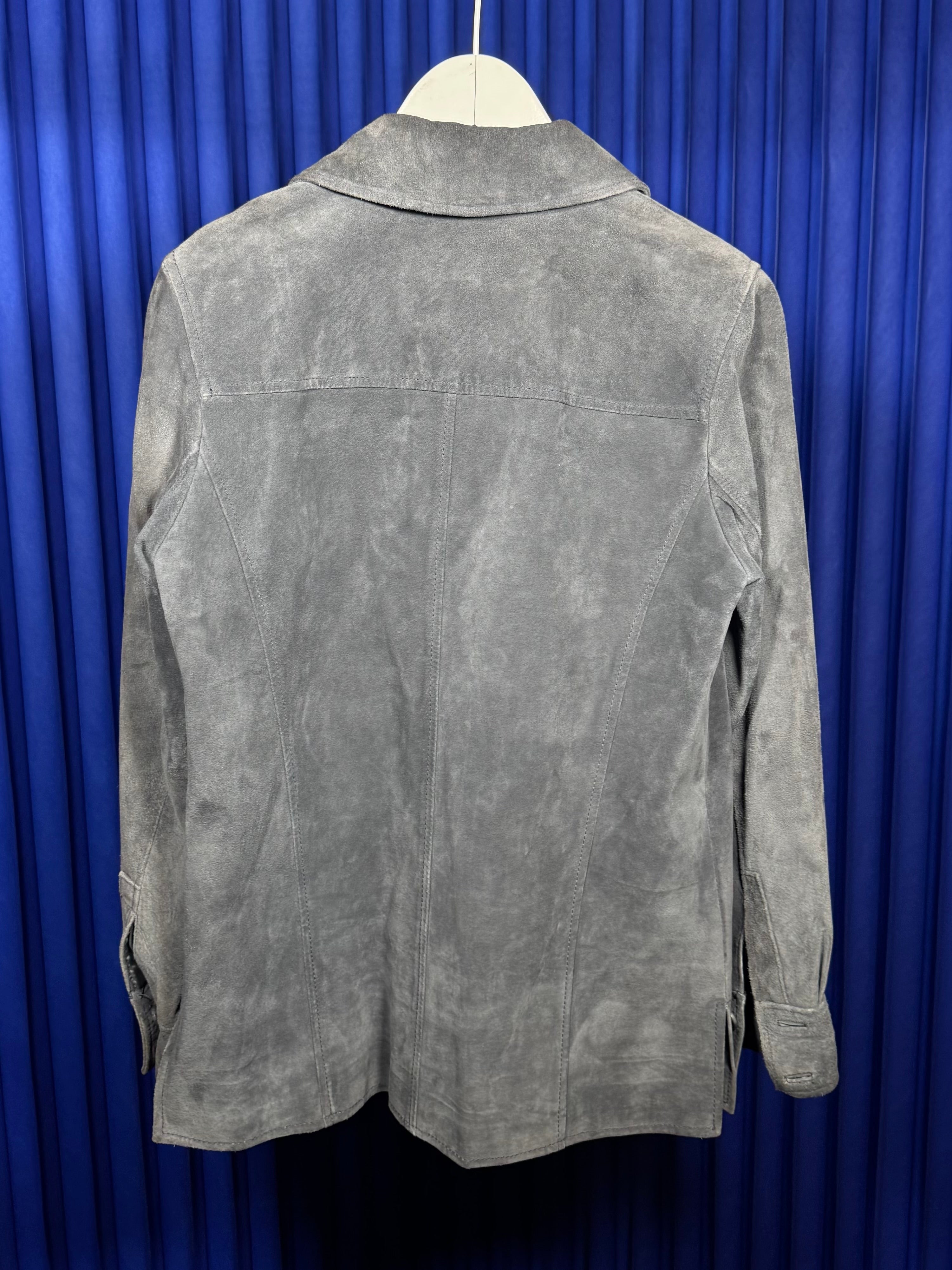 VALERIE STEVENS GREY SUEDE JACKET