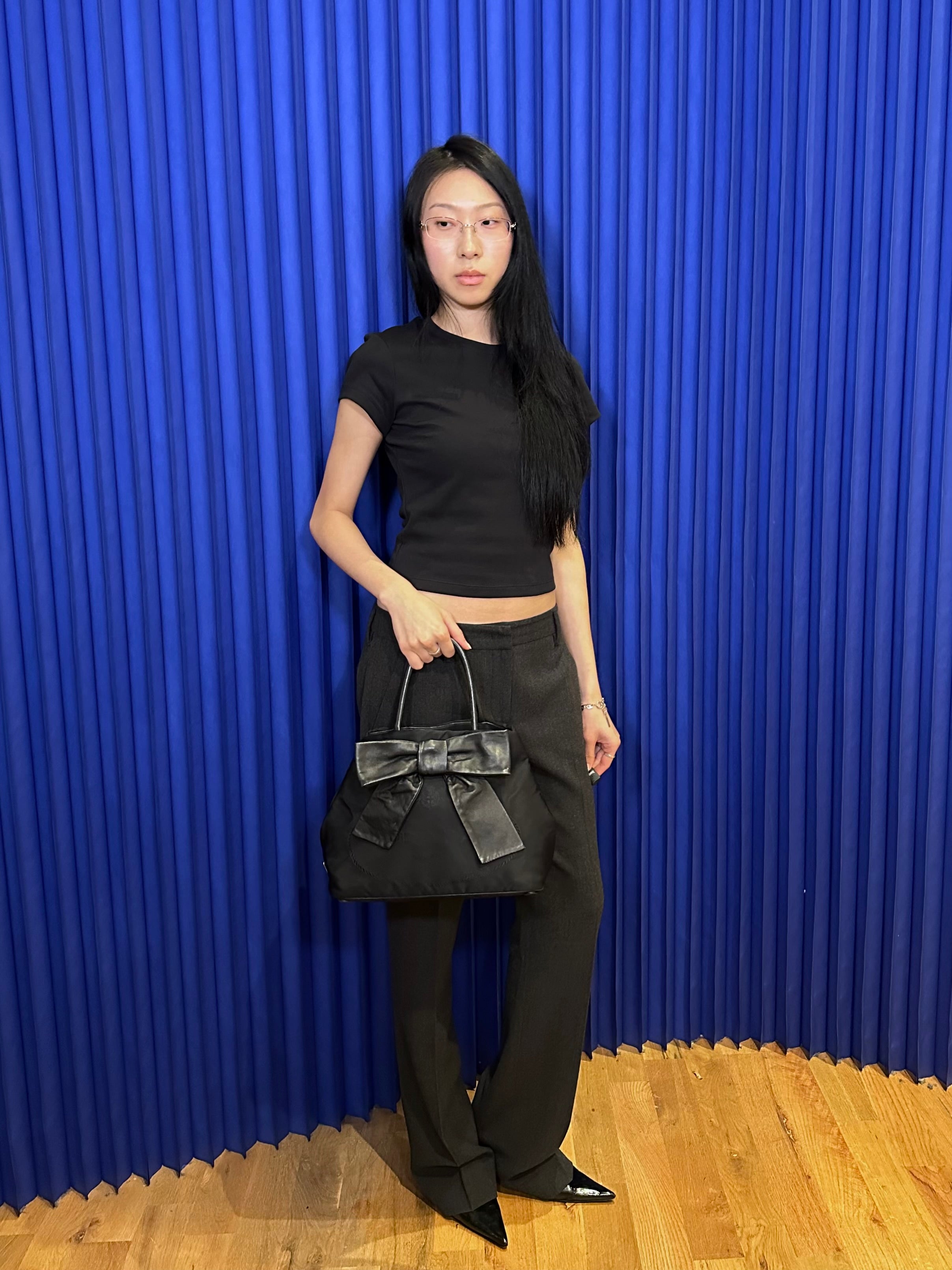 Prada Nylon Bow Tote Bag