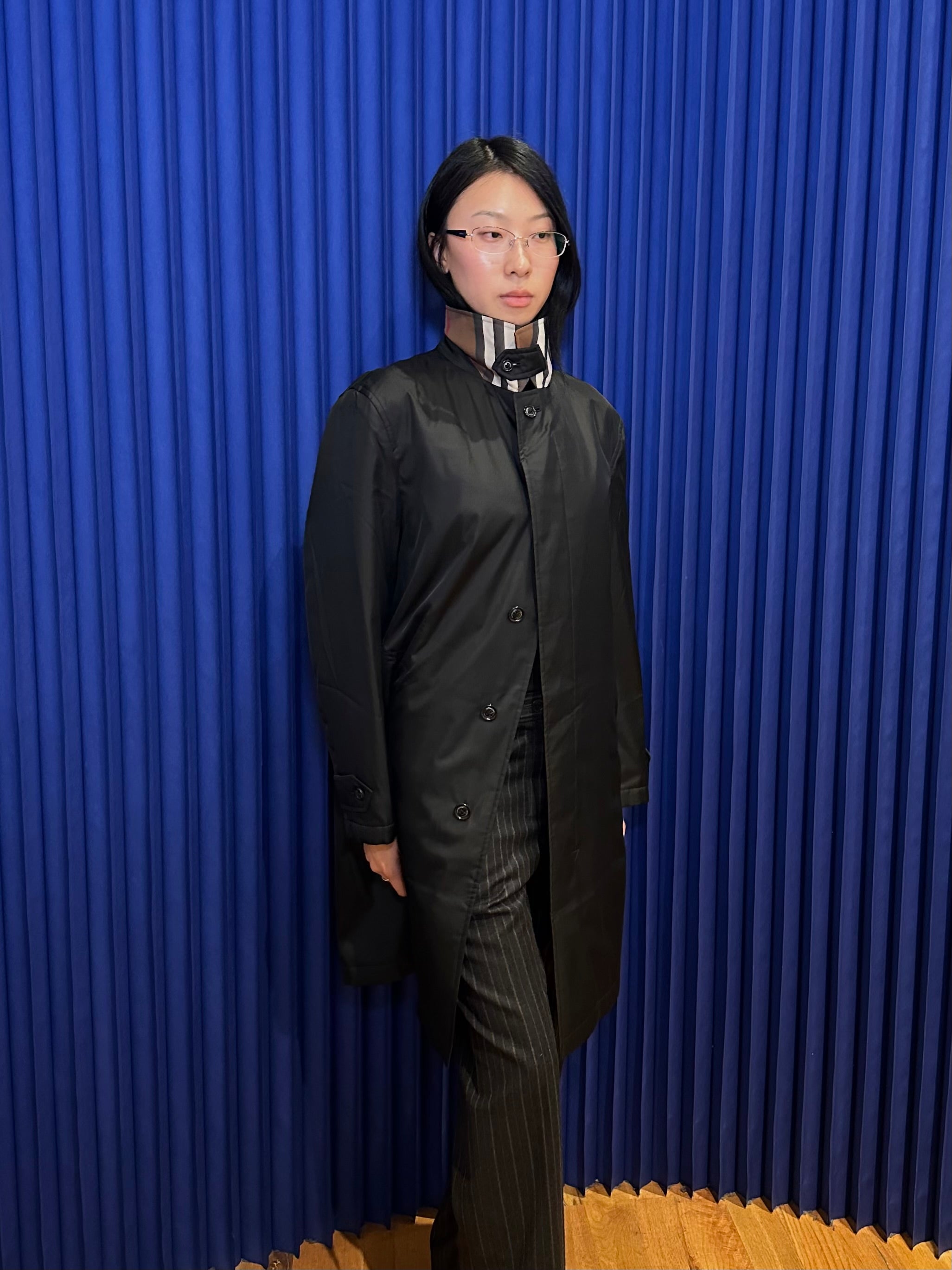 BURBERRY LONDON BLACK NYLON COAT