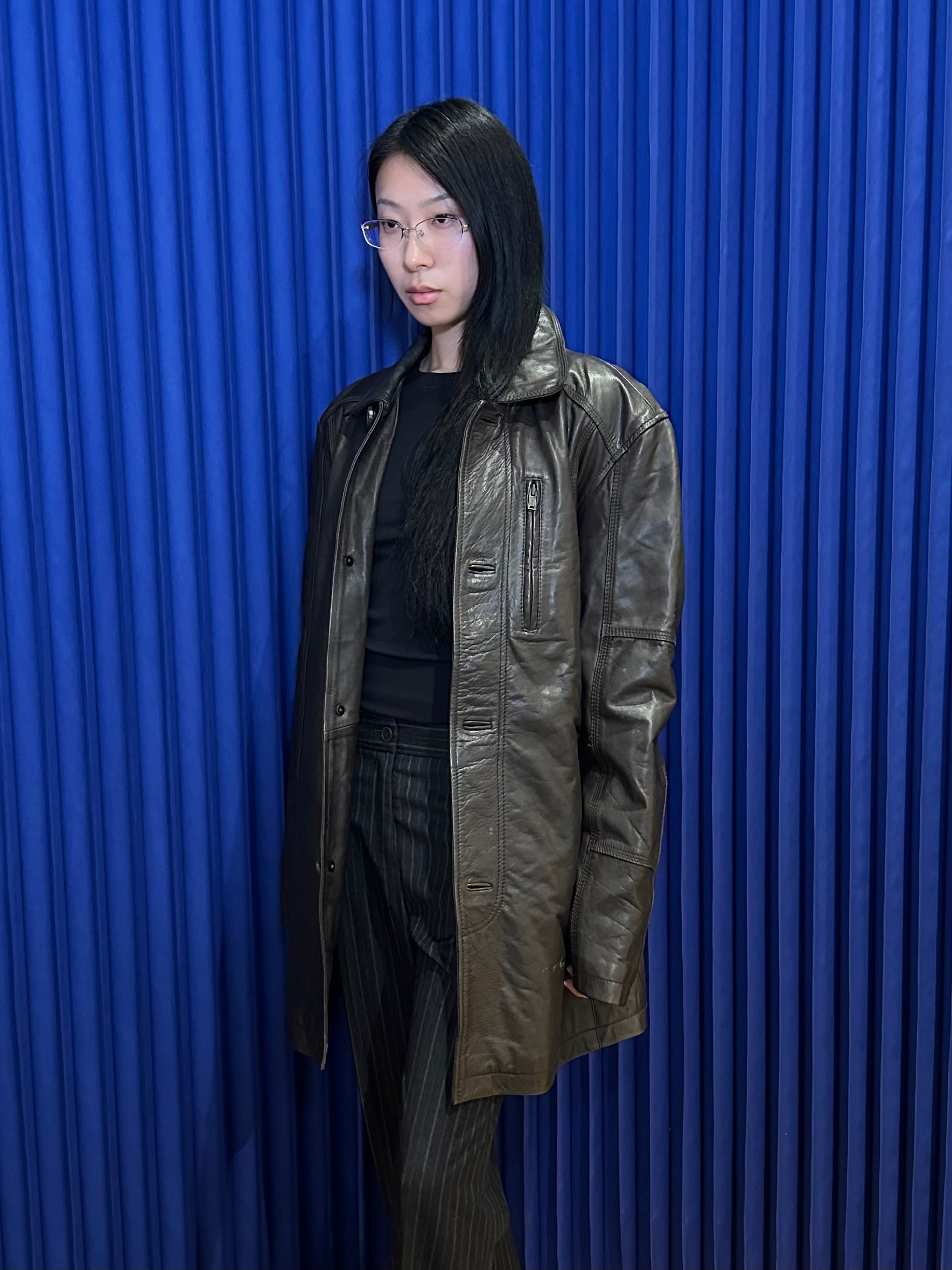 Pelle Leather Short Coat