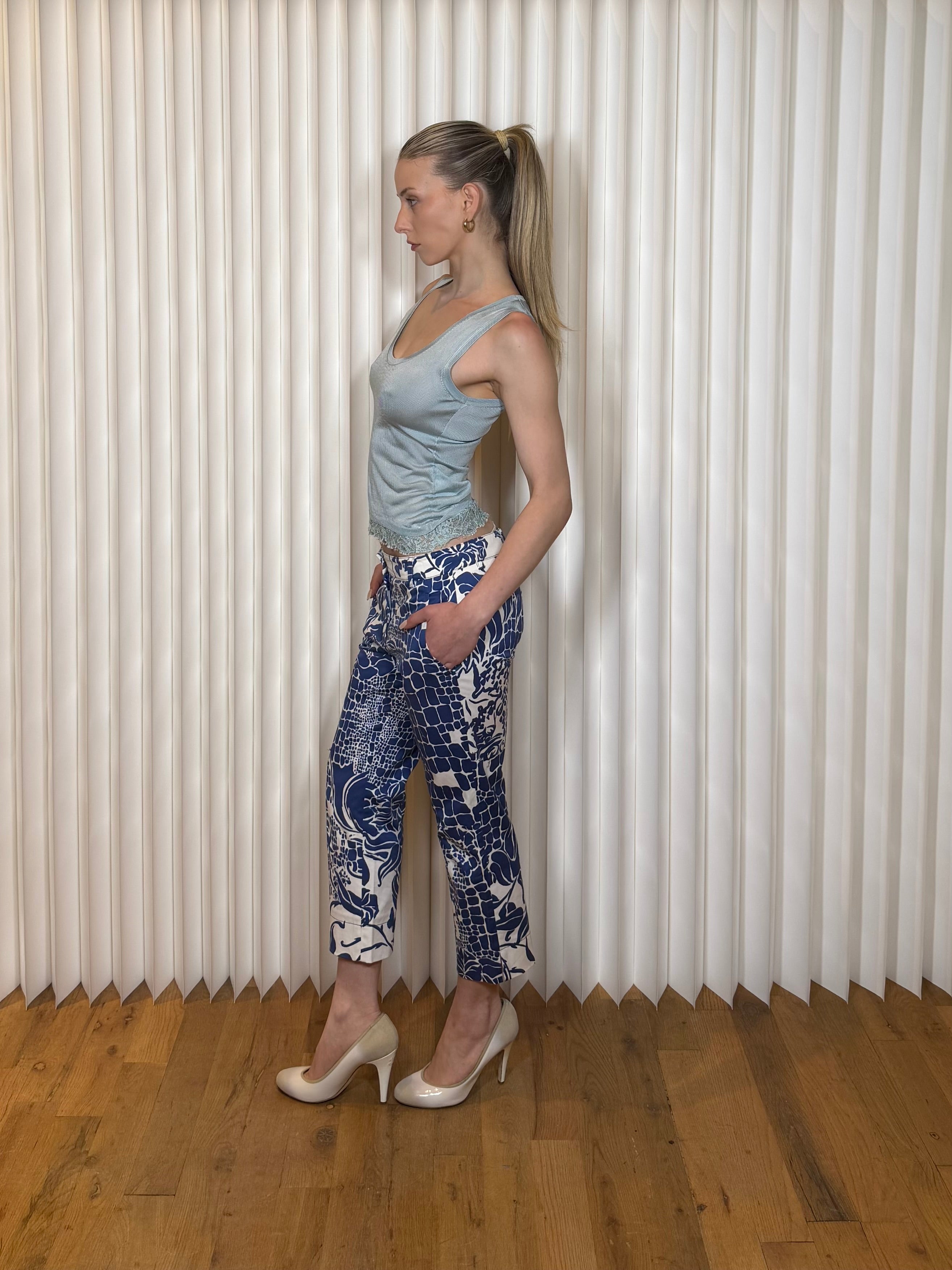 Vintage Emilio Pucci Geometric Print Resort Culotte