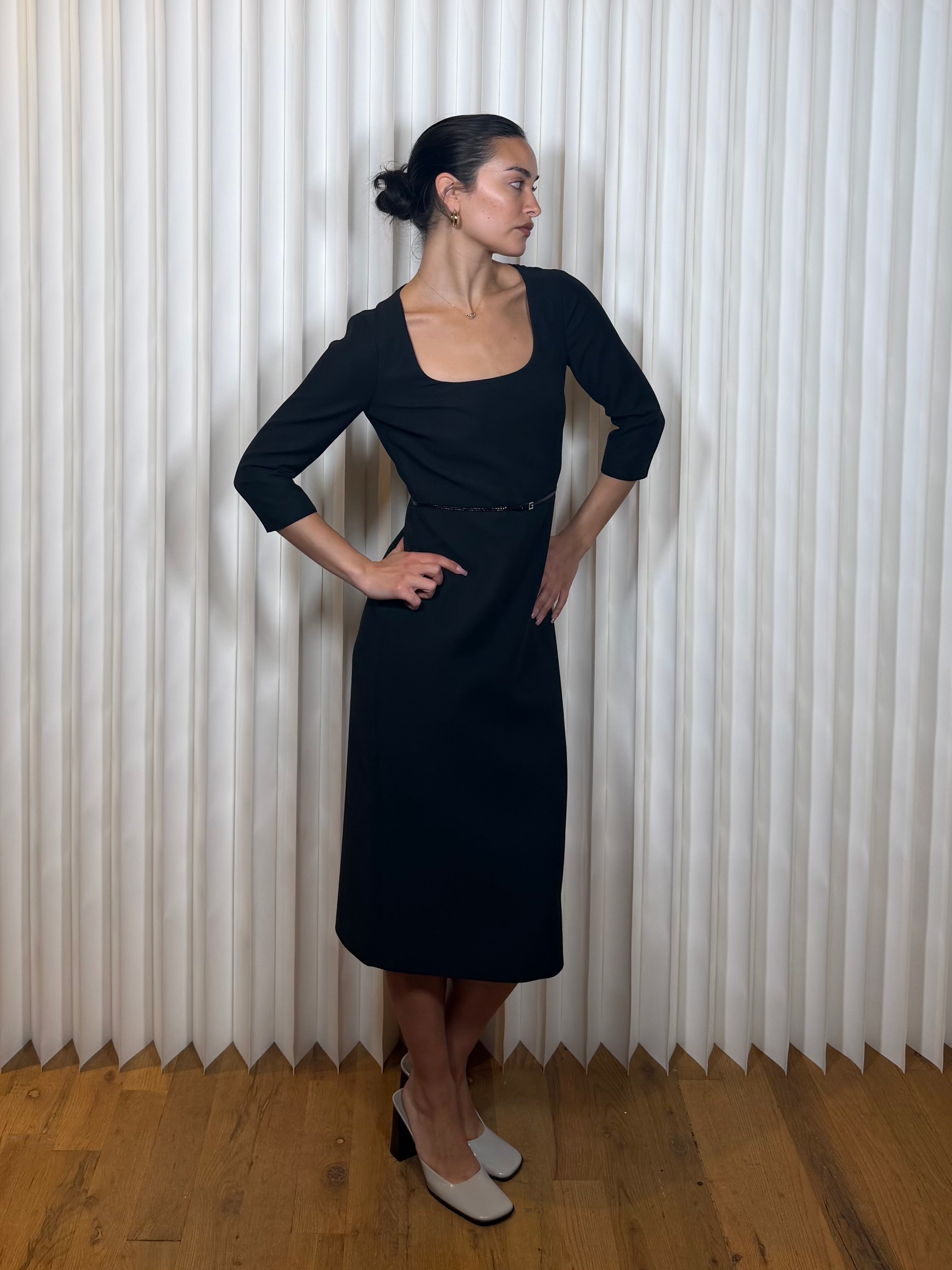 Gucci Black Midi Dress