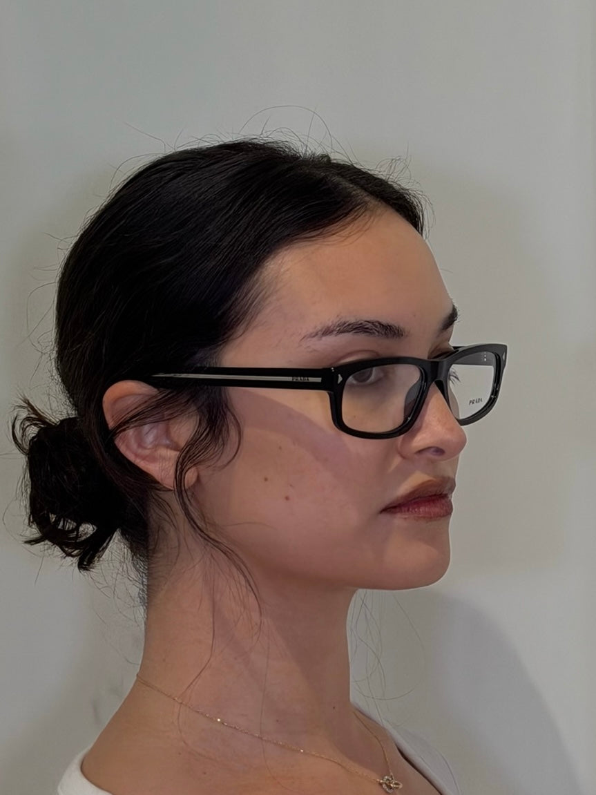 Prada PR B 02V EYEGLASSES ‘BLACK’￼