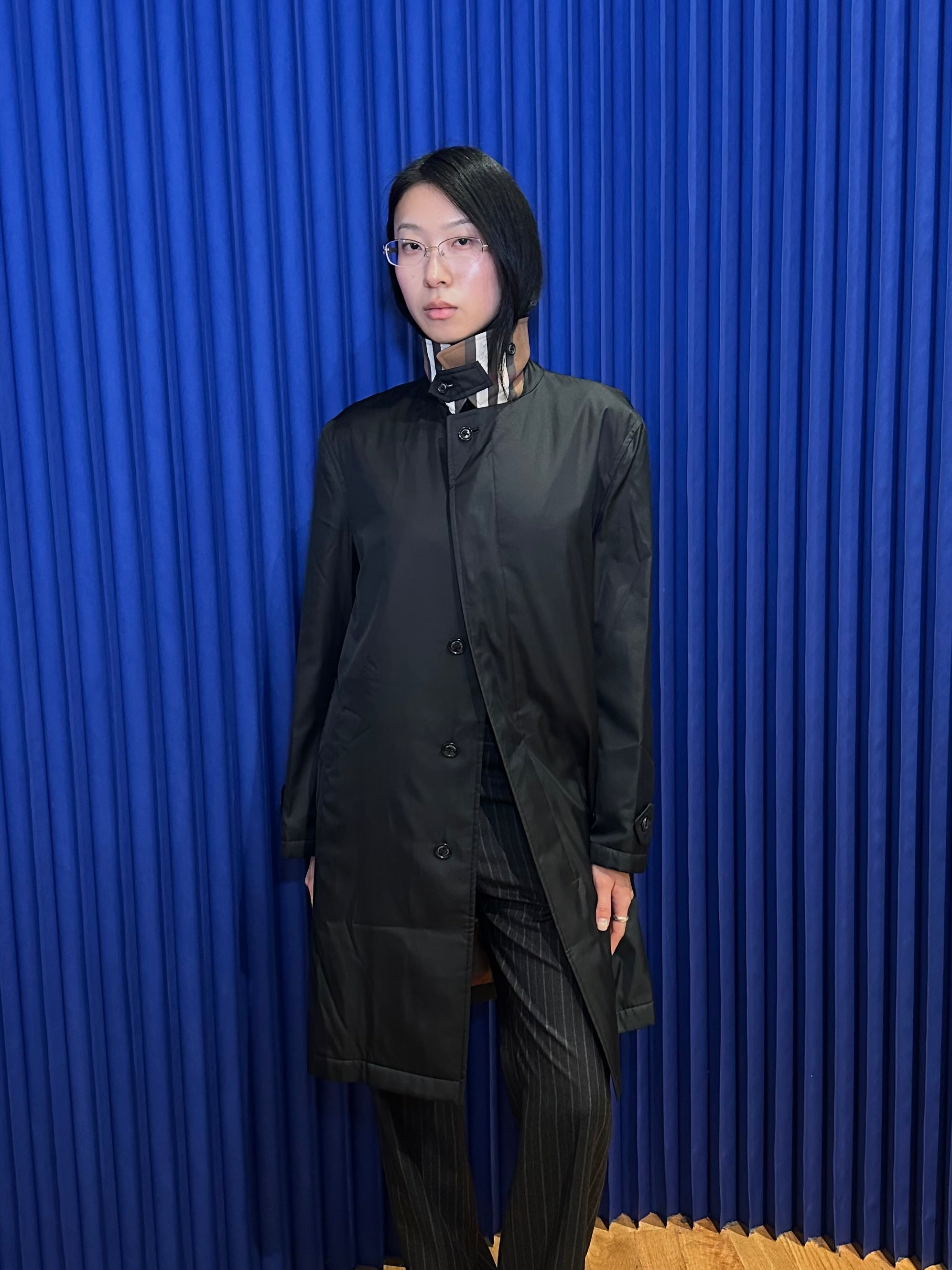 BURBERRY LONDON BLACK NYLON COAT