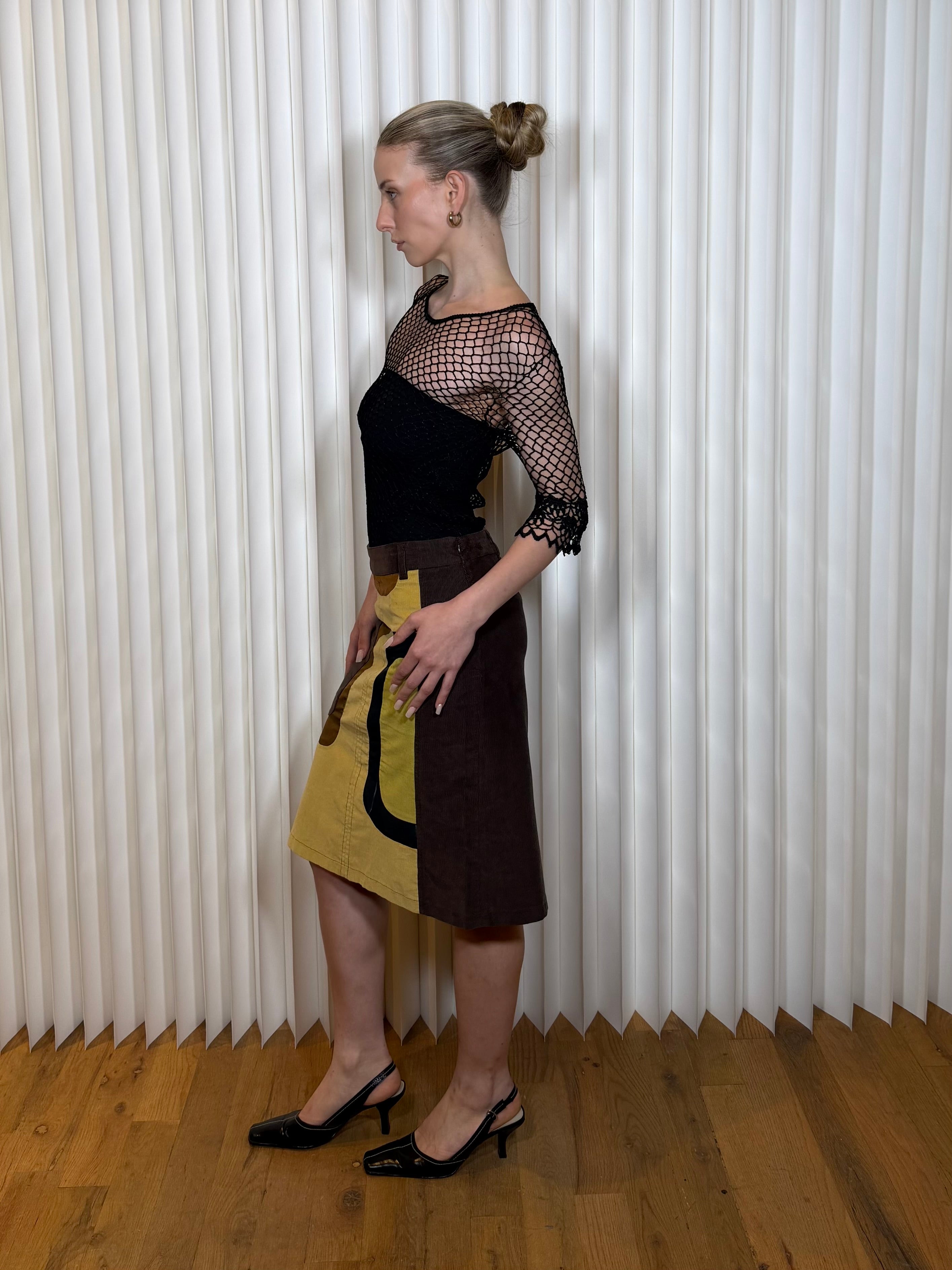 Custo MCM Corduroy Skirt