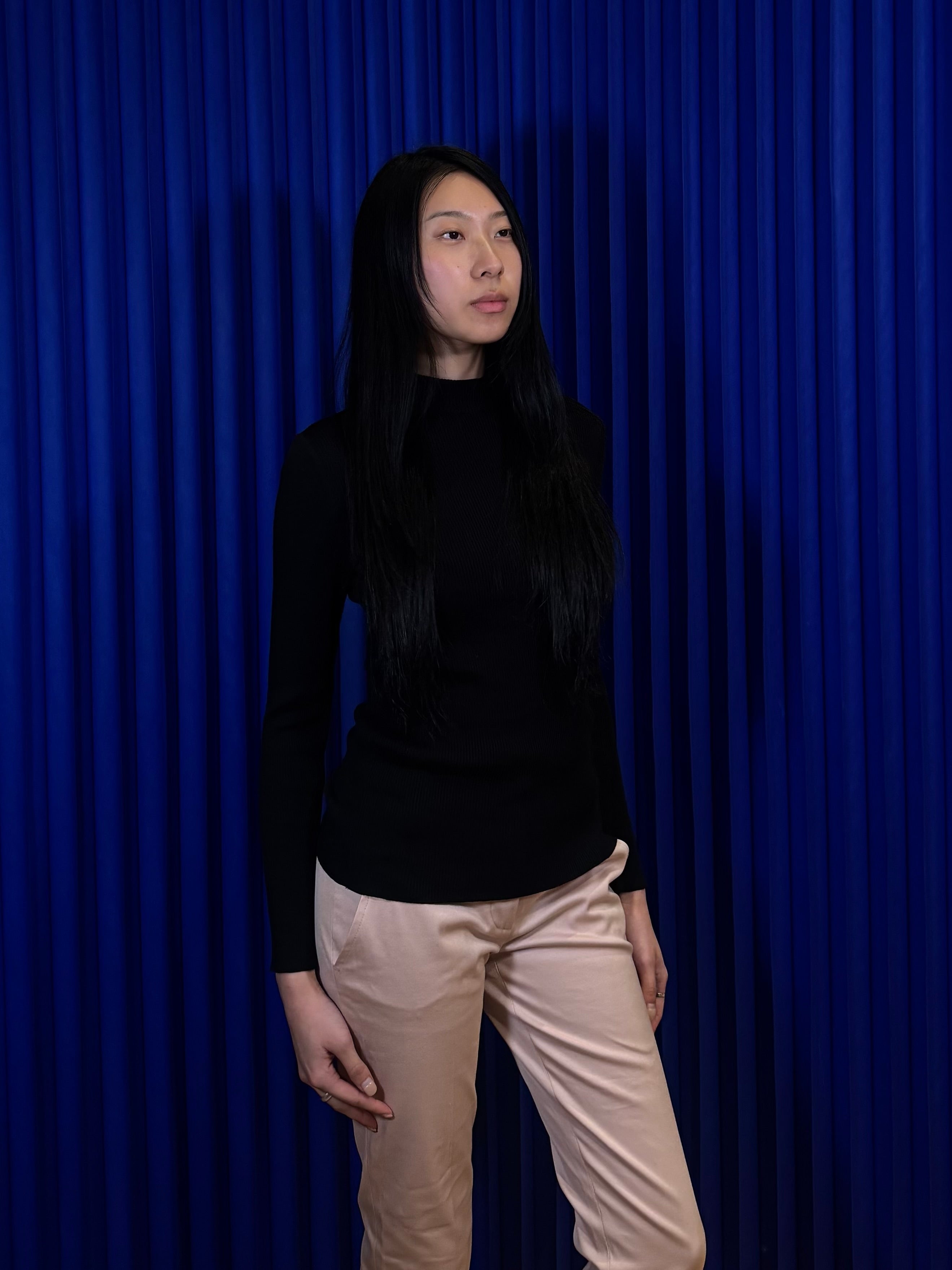 Chanel Boutique Mock-neck Knitted Sweater