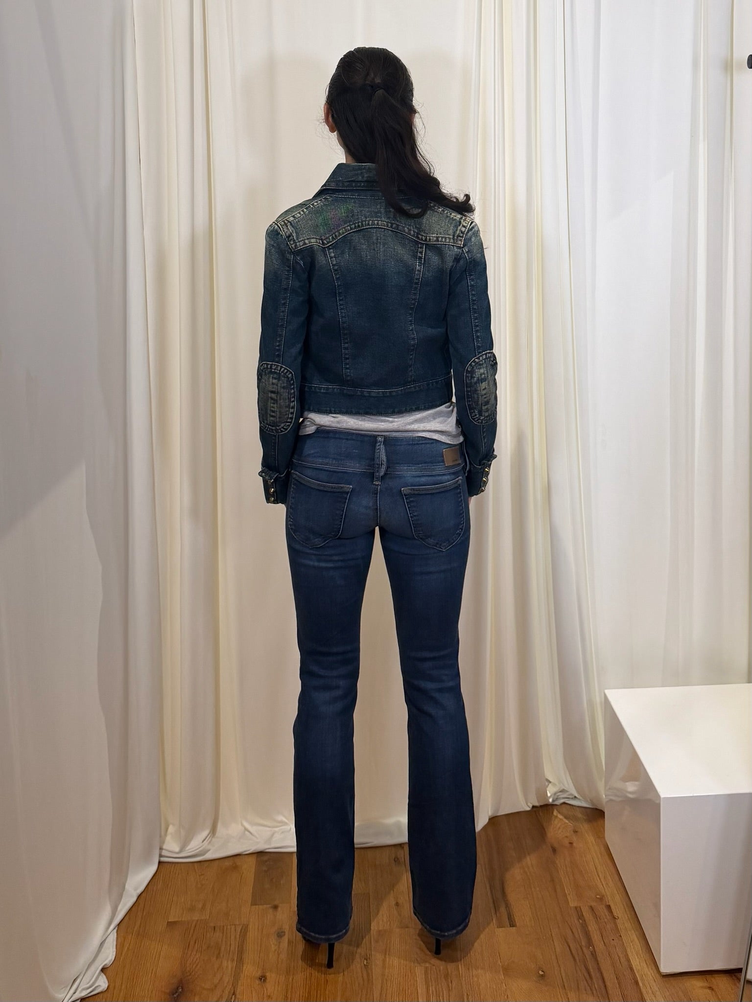 2000s DSQUARED2 CROPPED DENIM JACKET