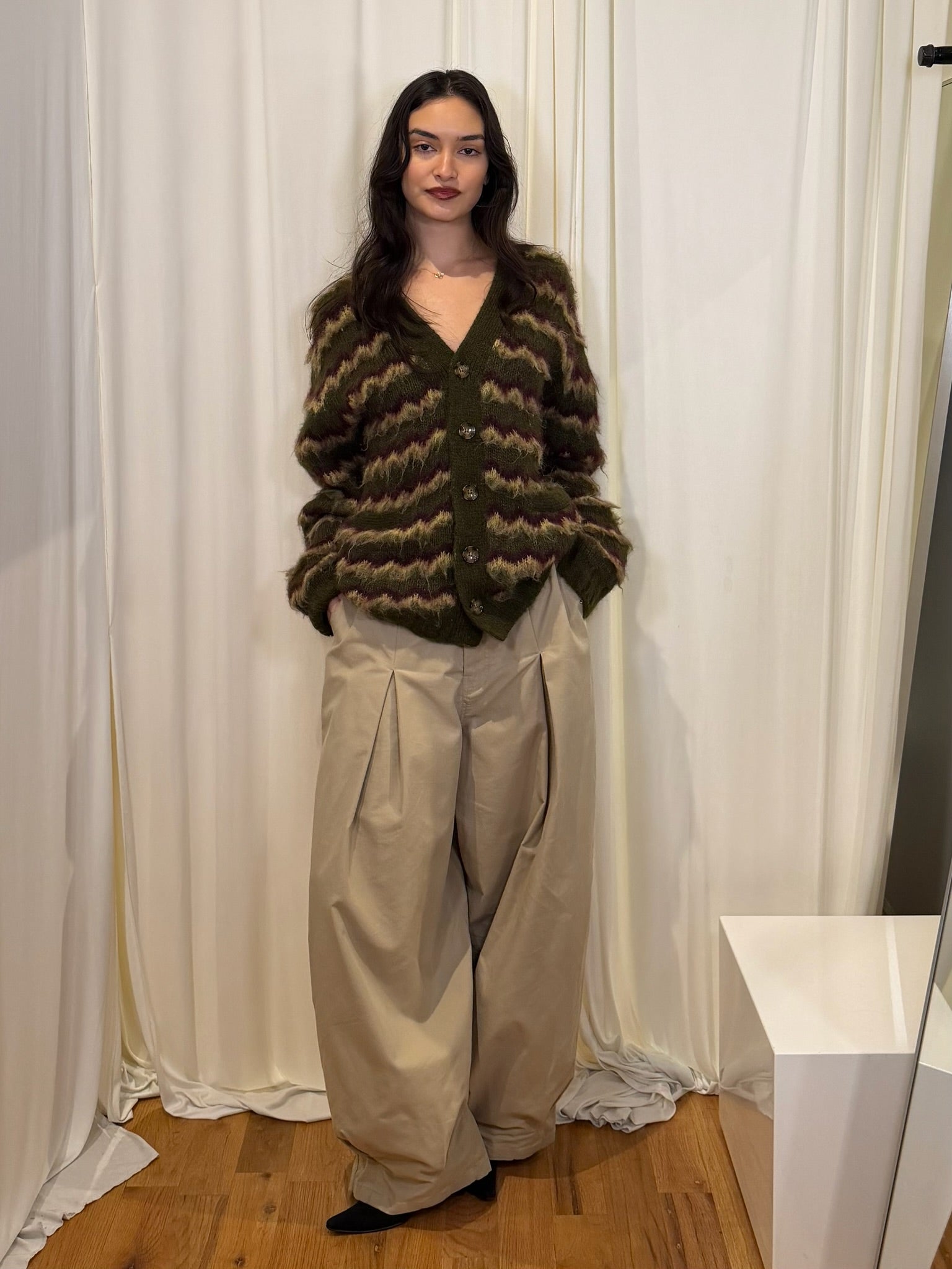 Anglan Pleated Wide Pants