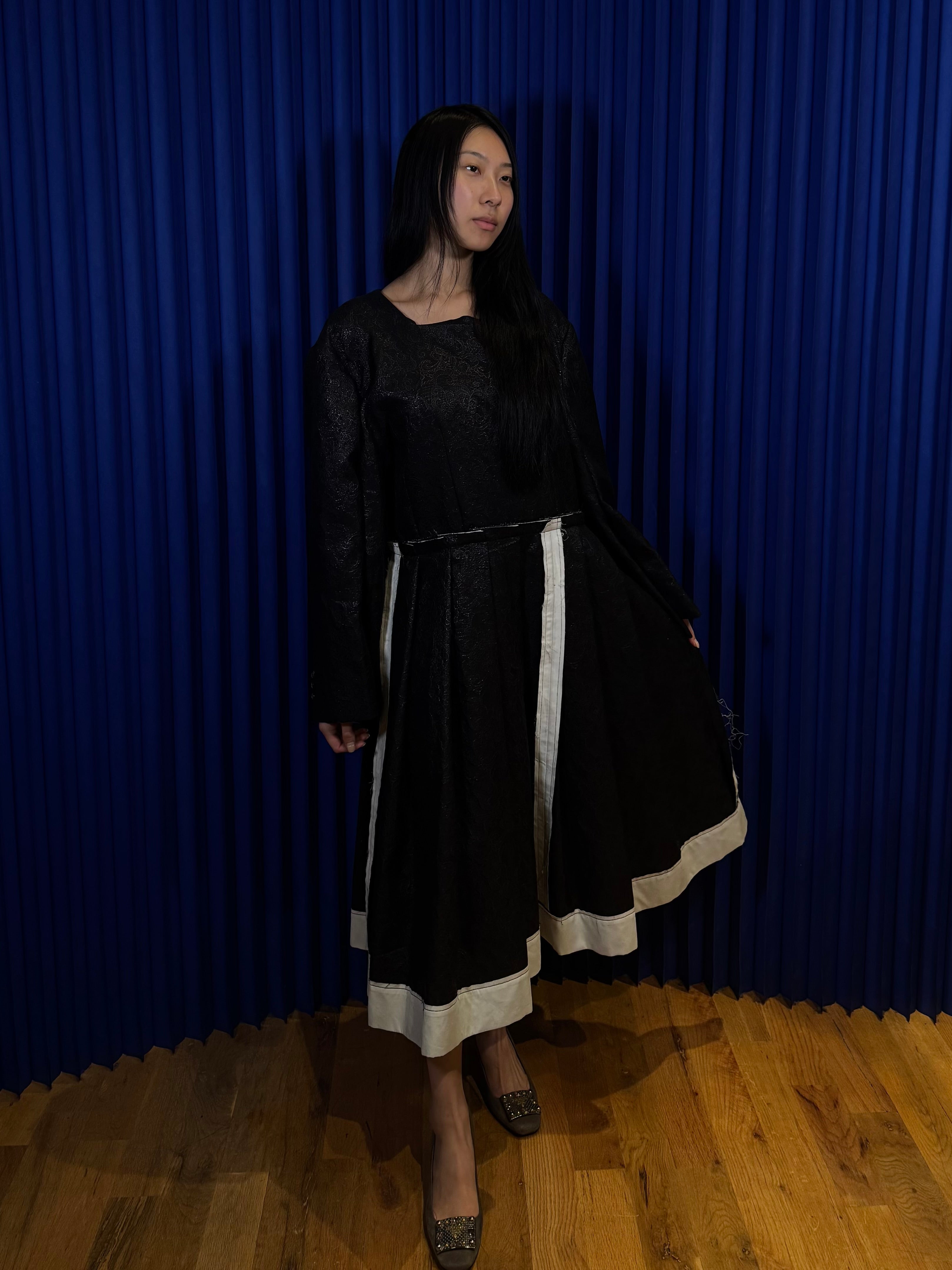 FW19 COMME DES GARÇON DOUBLE LAYERED MAXI DRESS