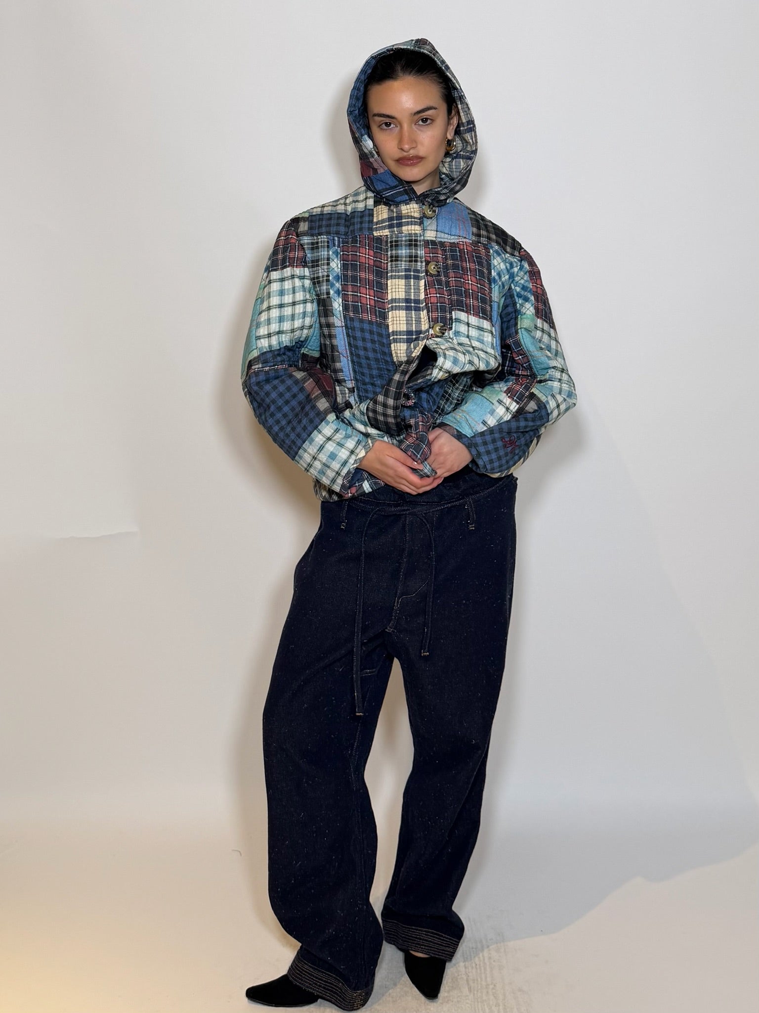Blue De Cocagne Kokoro Wide Denim Pants