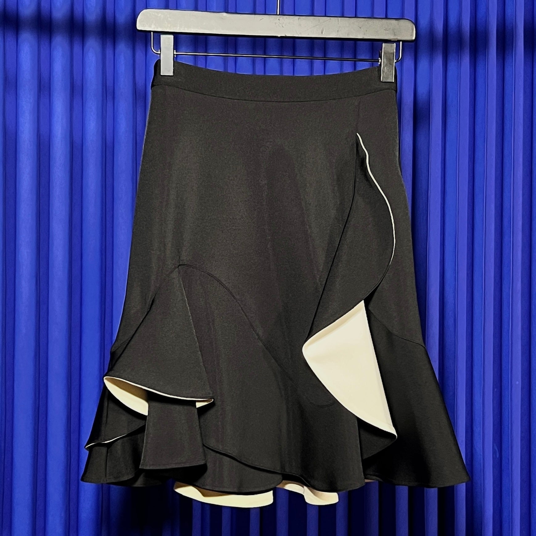 GIVENCHY RUFFLE HEM SKIRT