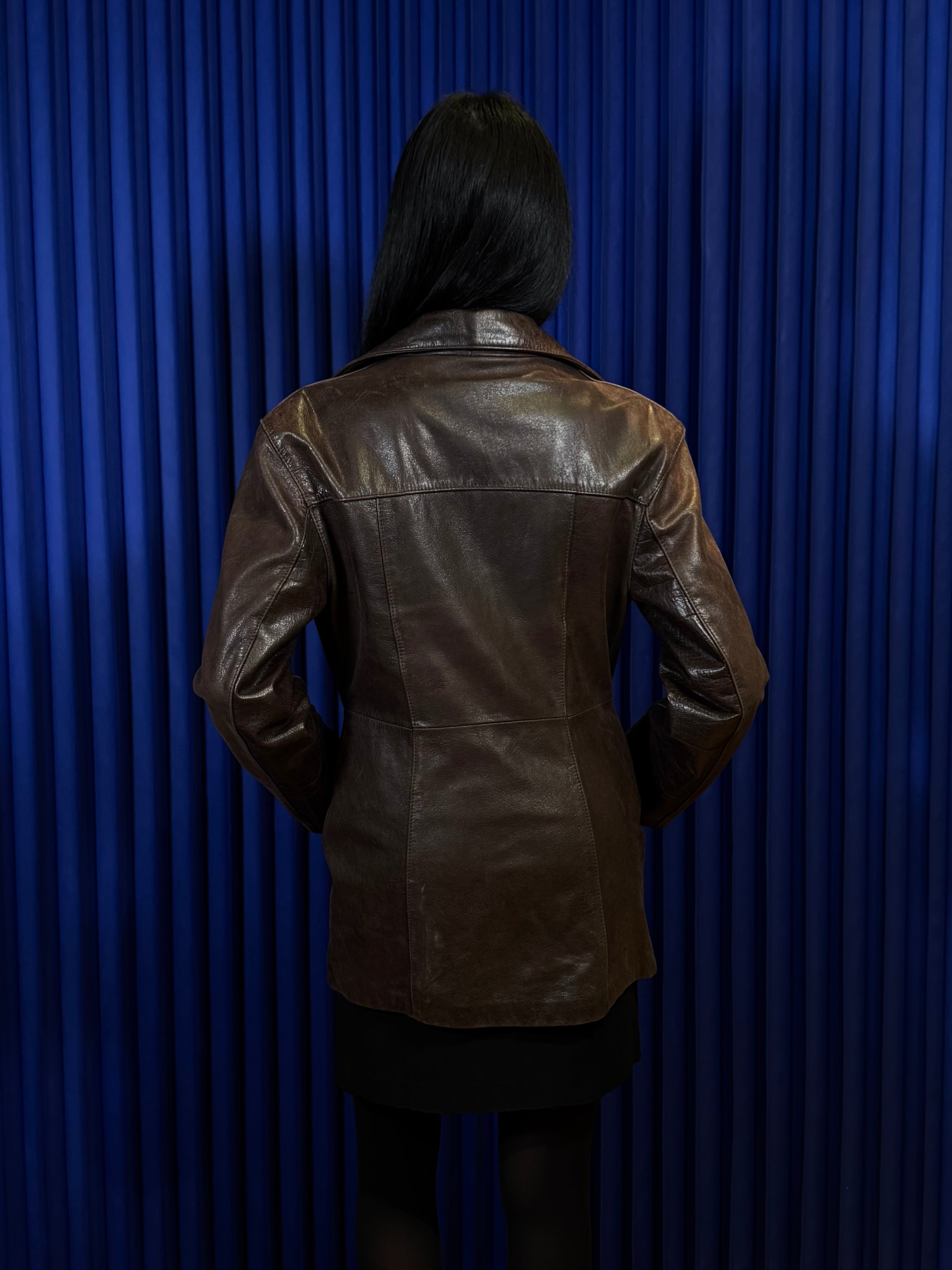 Girlfrienz Brown Leather Jacket