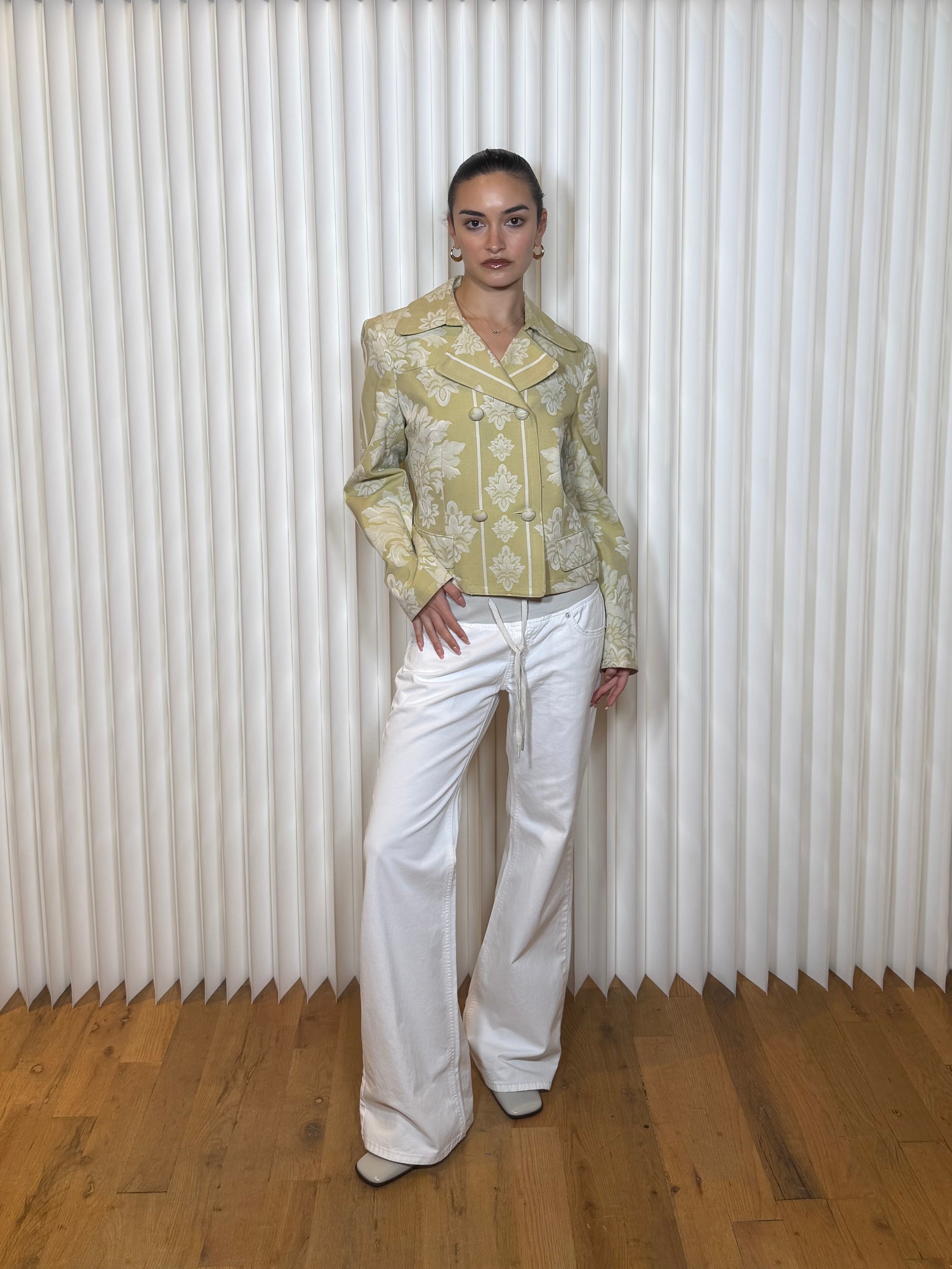 Apostrophe Cream Floral Blazer