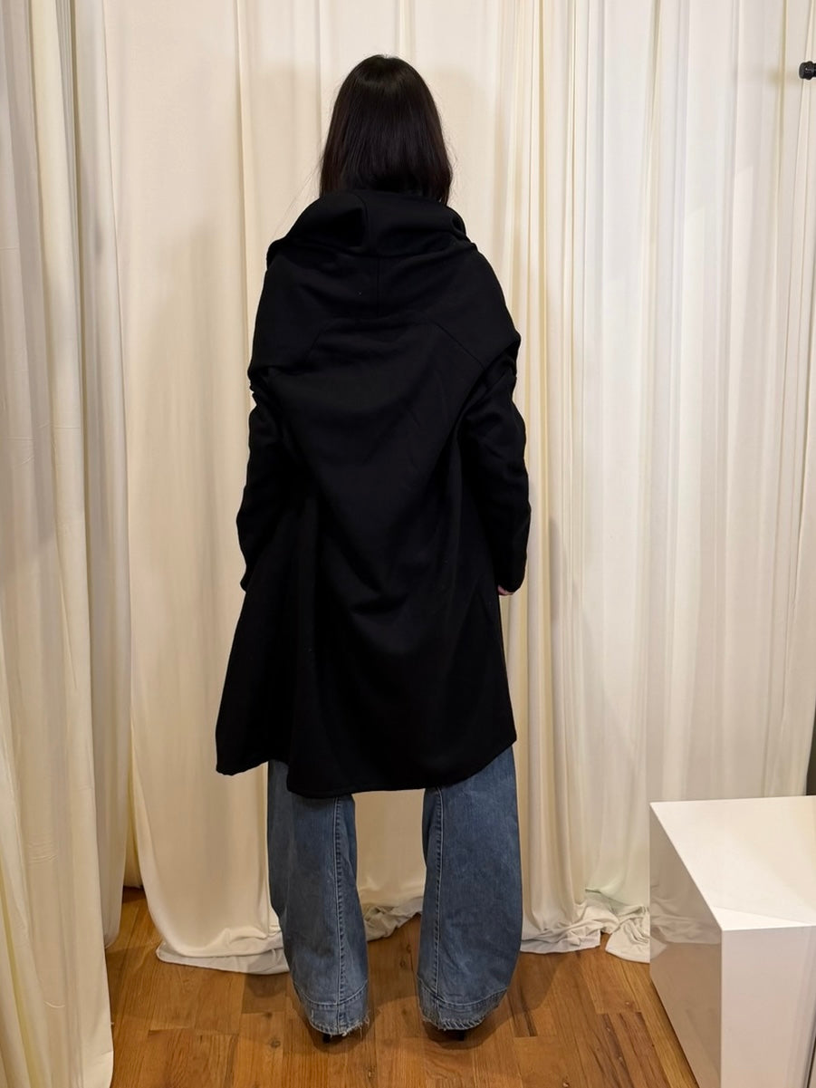 Mizuiro Ind Wool Blend Hooded Coat