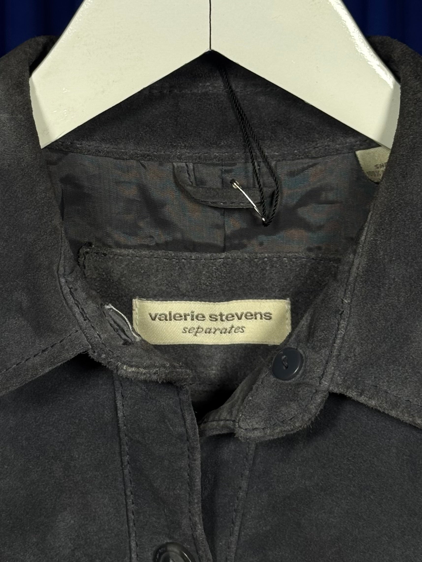 VALERIE STEVENS GREY SUEDE JACKET