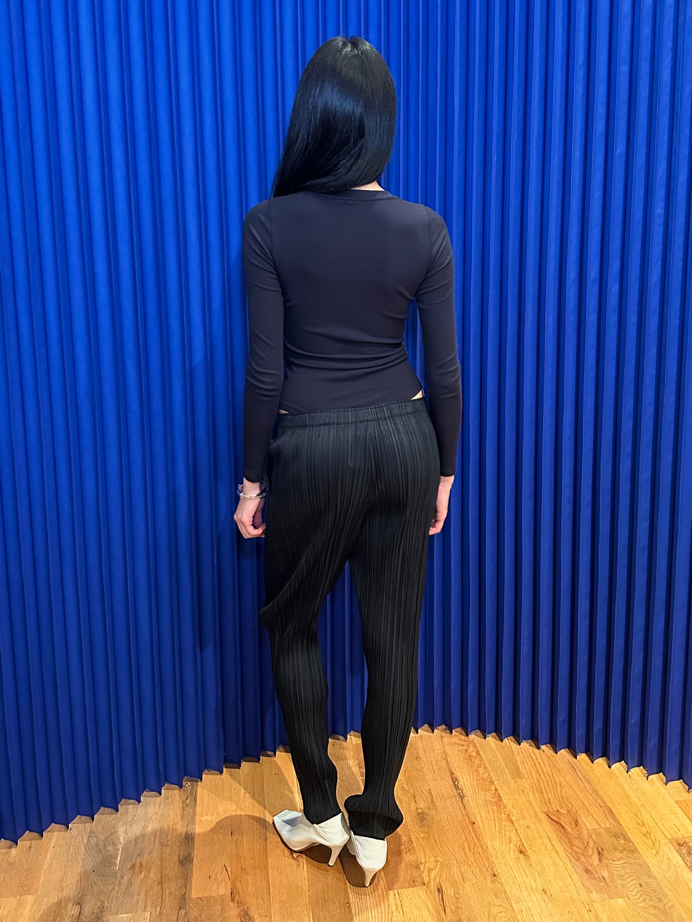 Black Pleats Please Pants