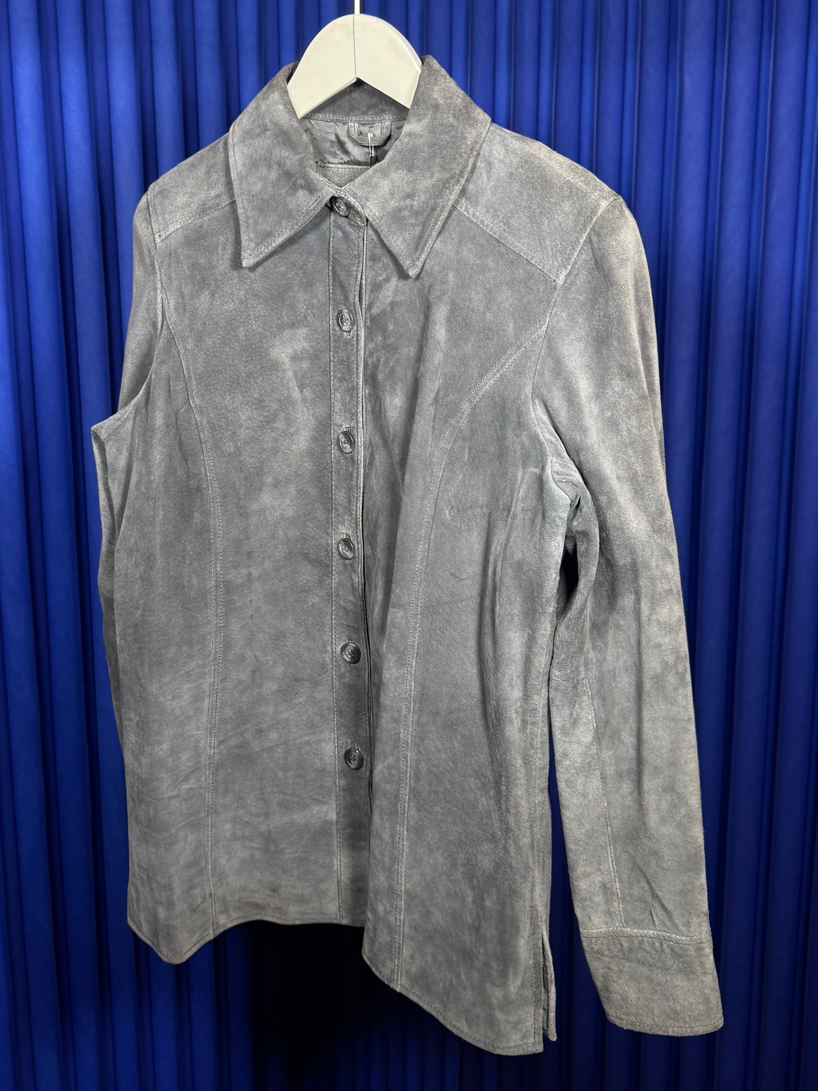 VALERIE STEVENS GREY SUEDE JACKET