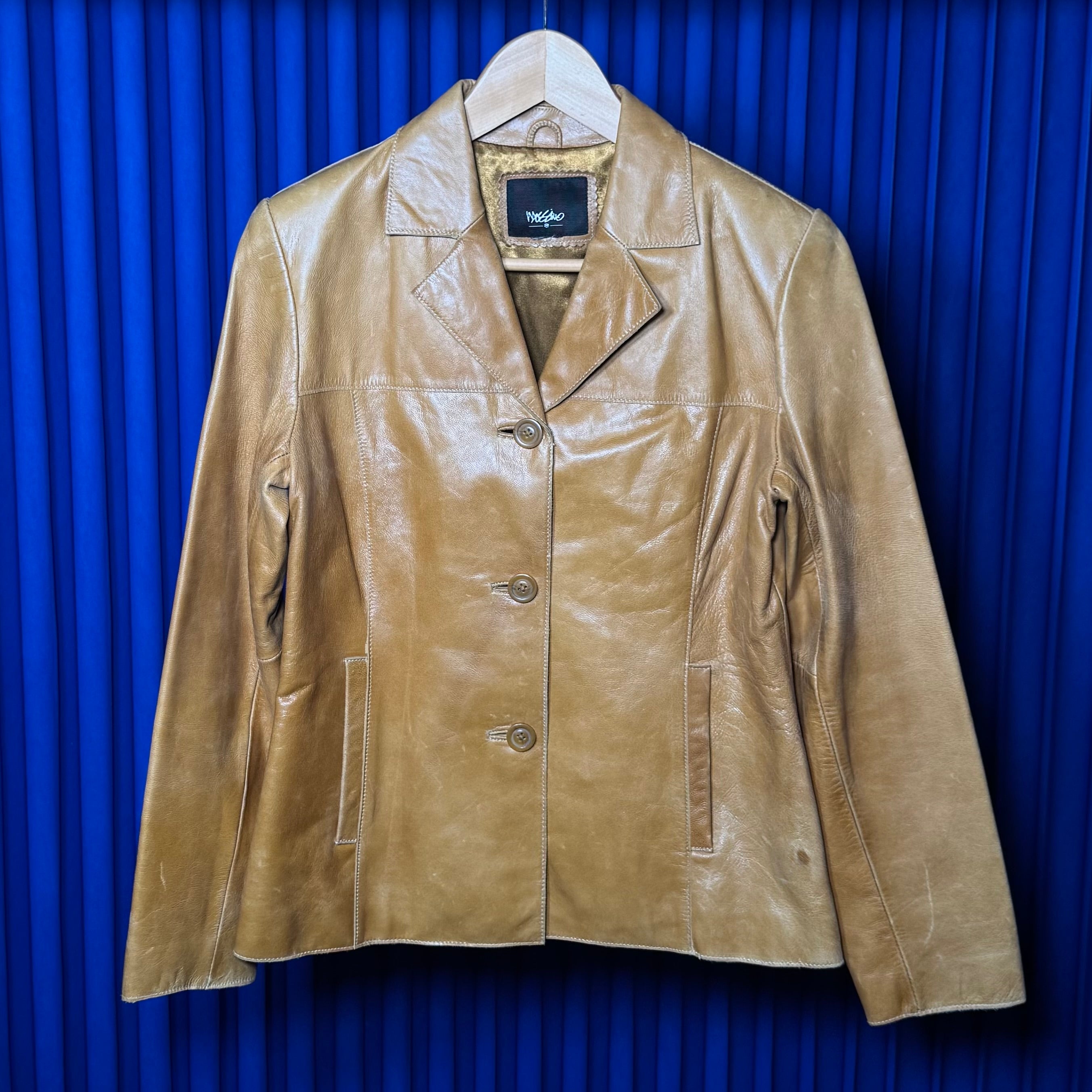 MOSSIMO CAMEL LEATHER JACKET