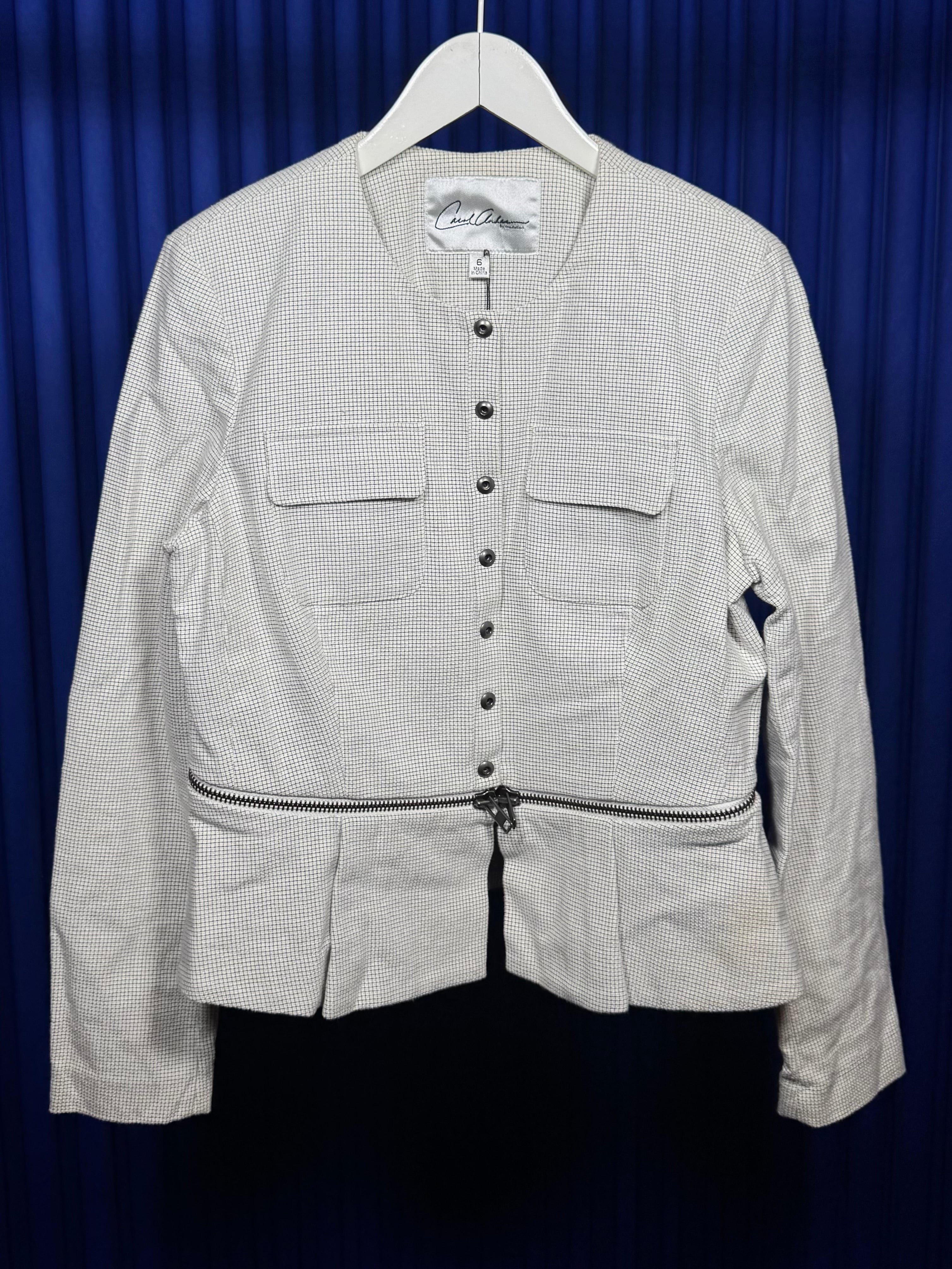 CAROL ANDERSON CROPPED ZIP JACKET