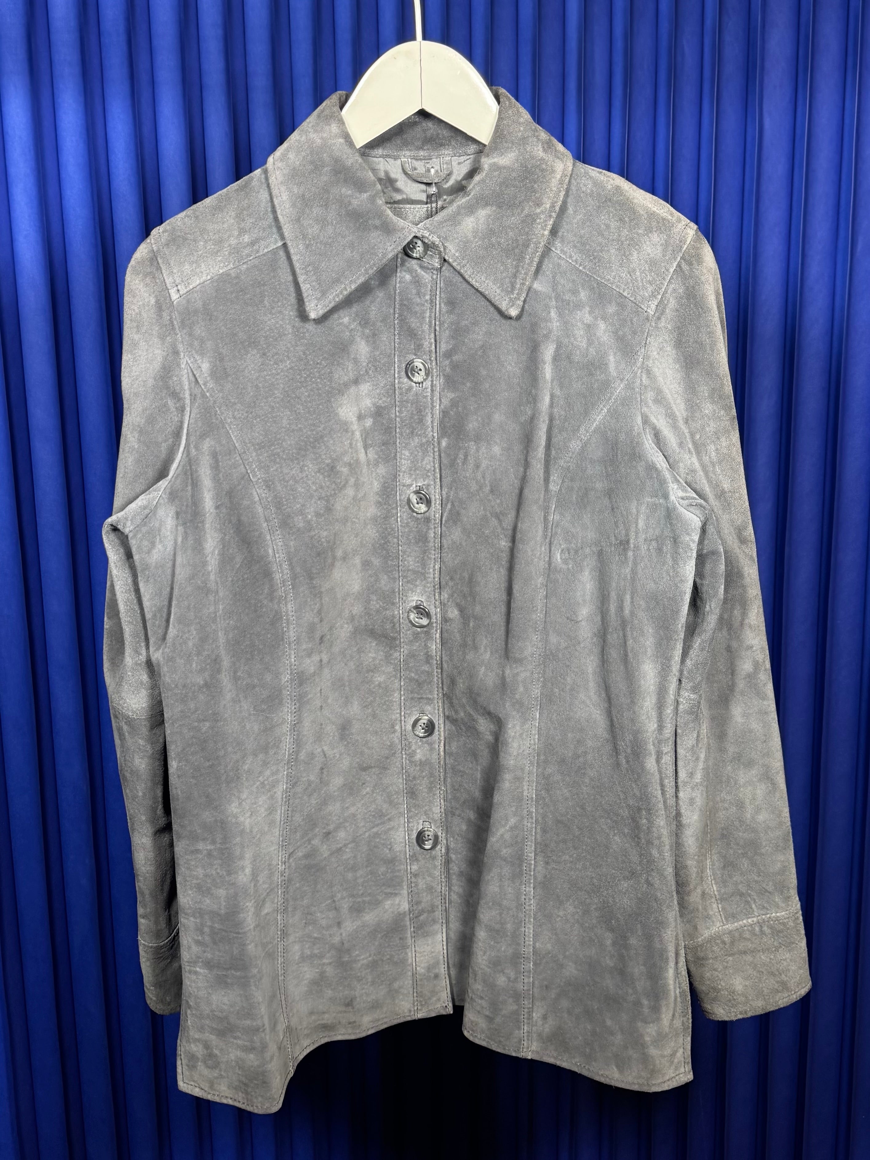 VALERIE STEVENS GREY SUEDE JACKET