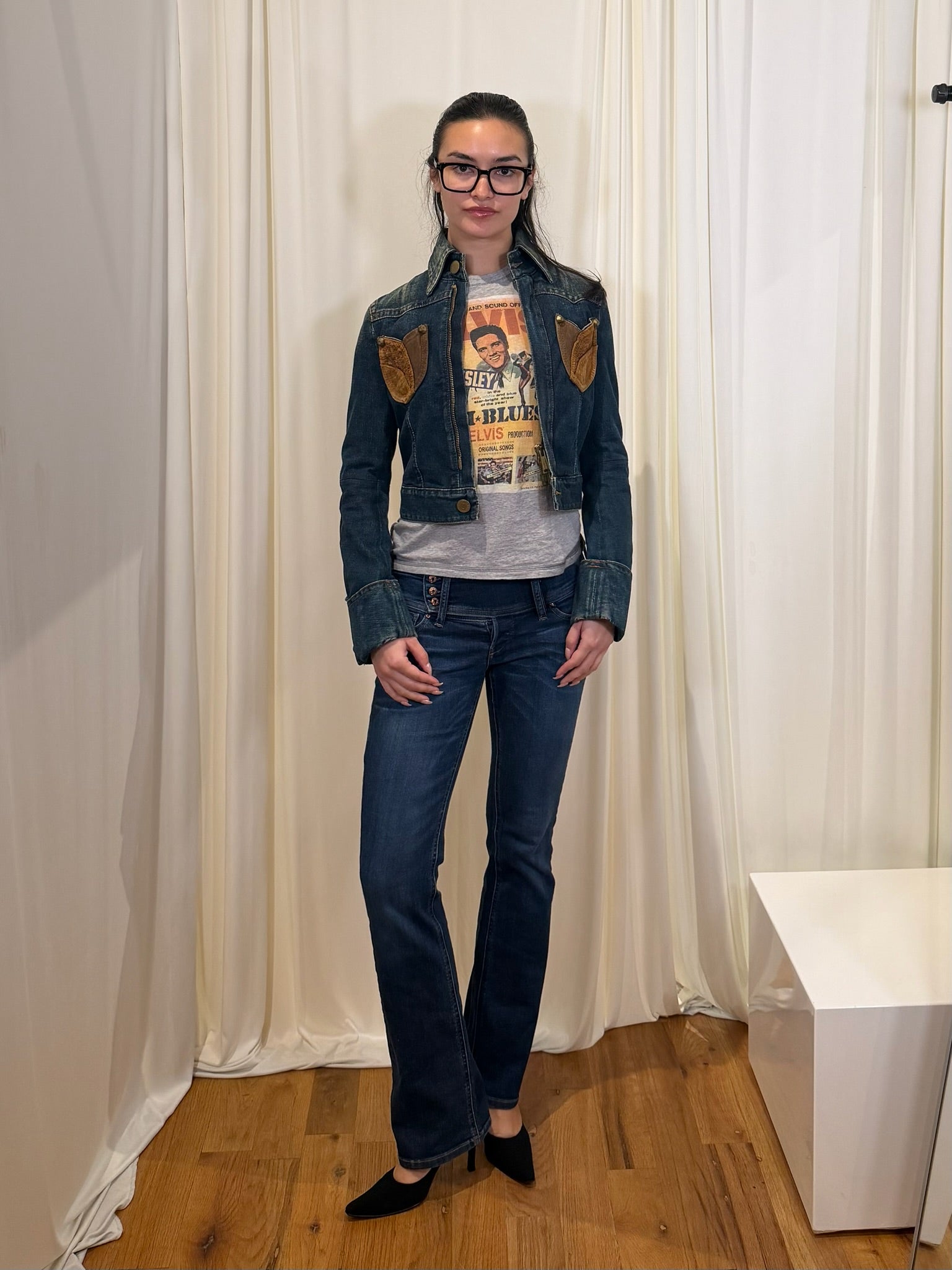 2000s DSQUARED2 CROPPED DENIM JACKET