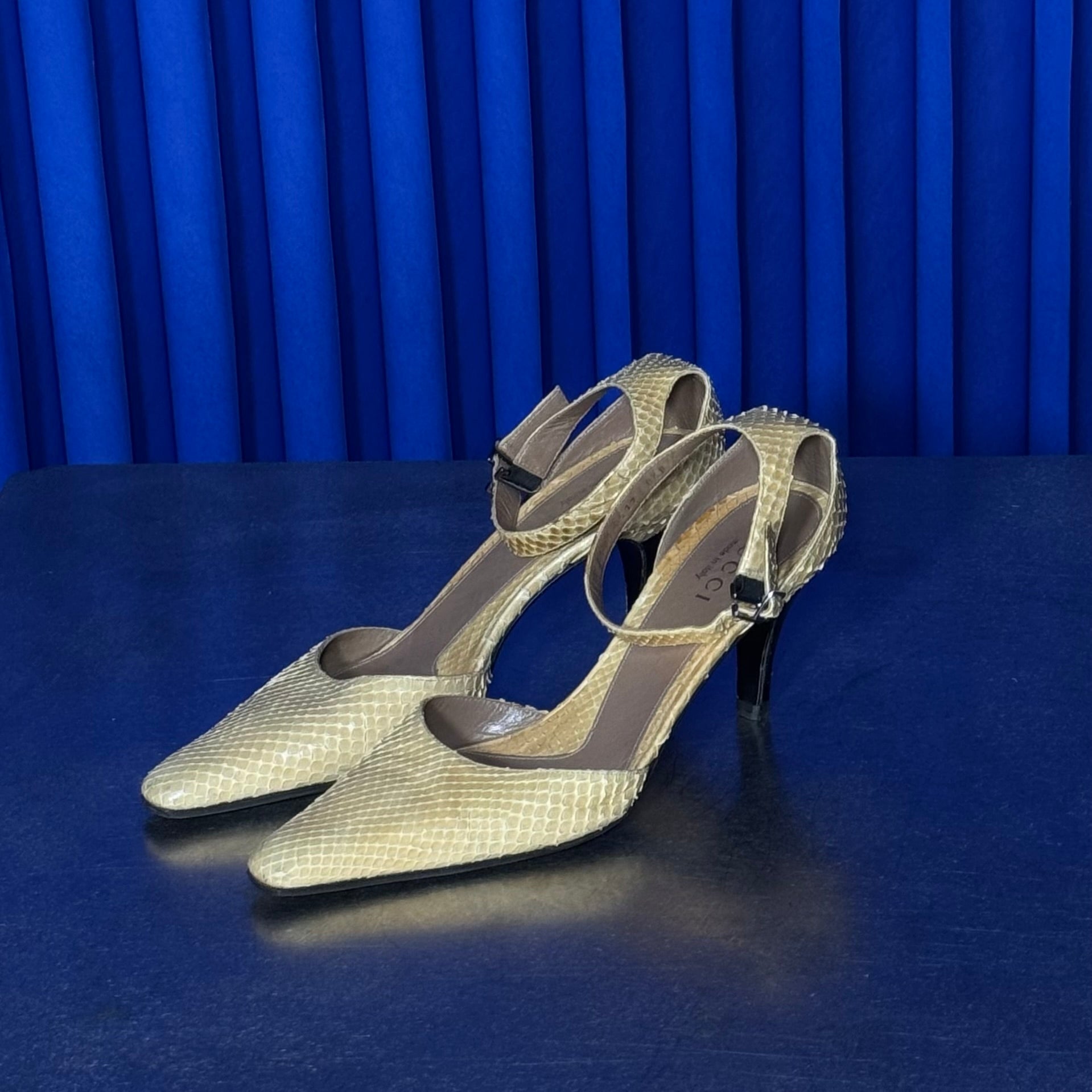 GUCCI SNAKESKIN HEELS