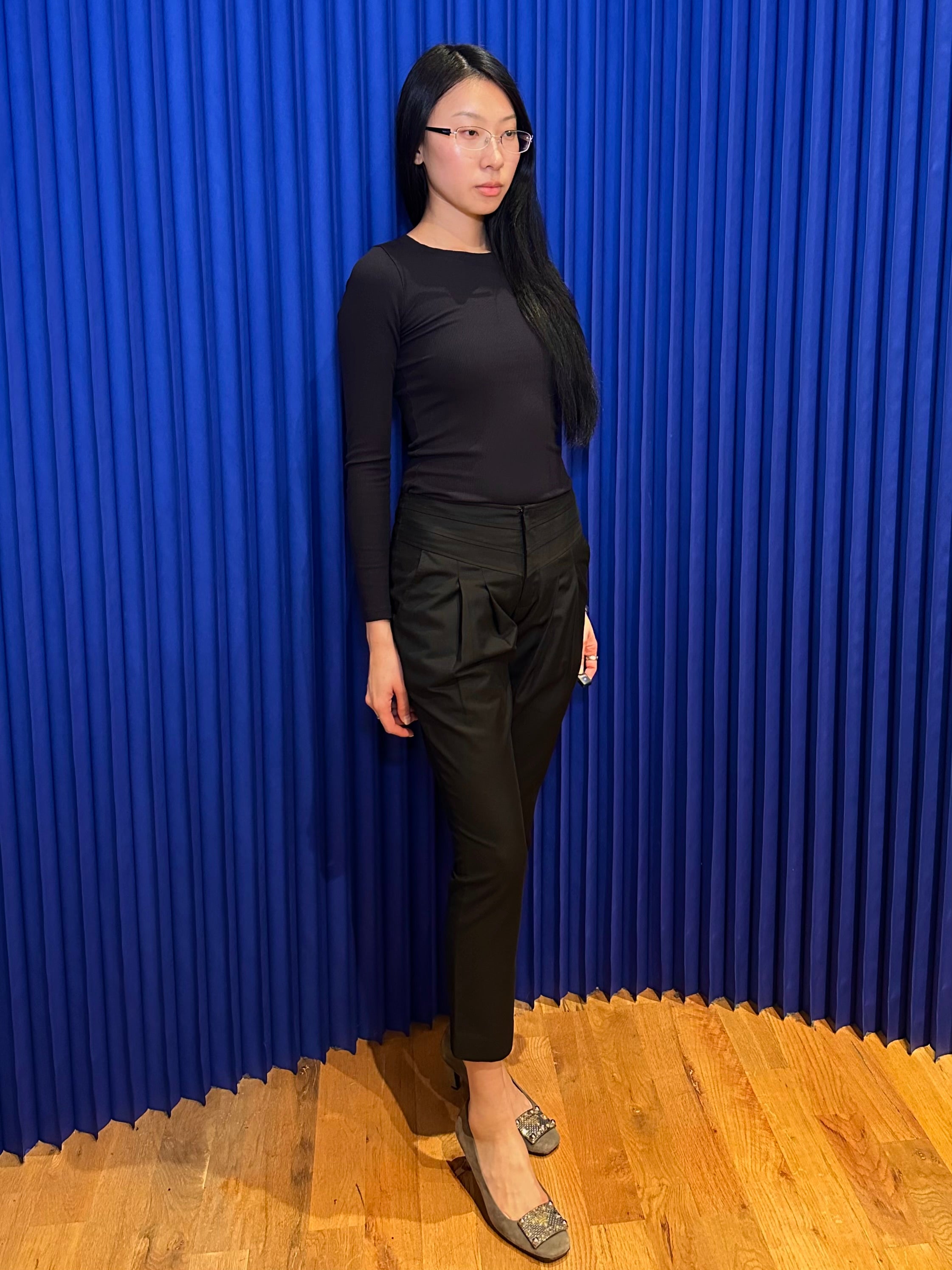 Helmut Lang Black Capris