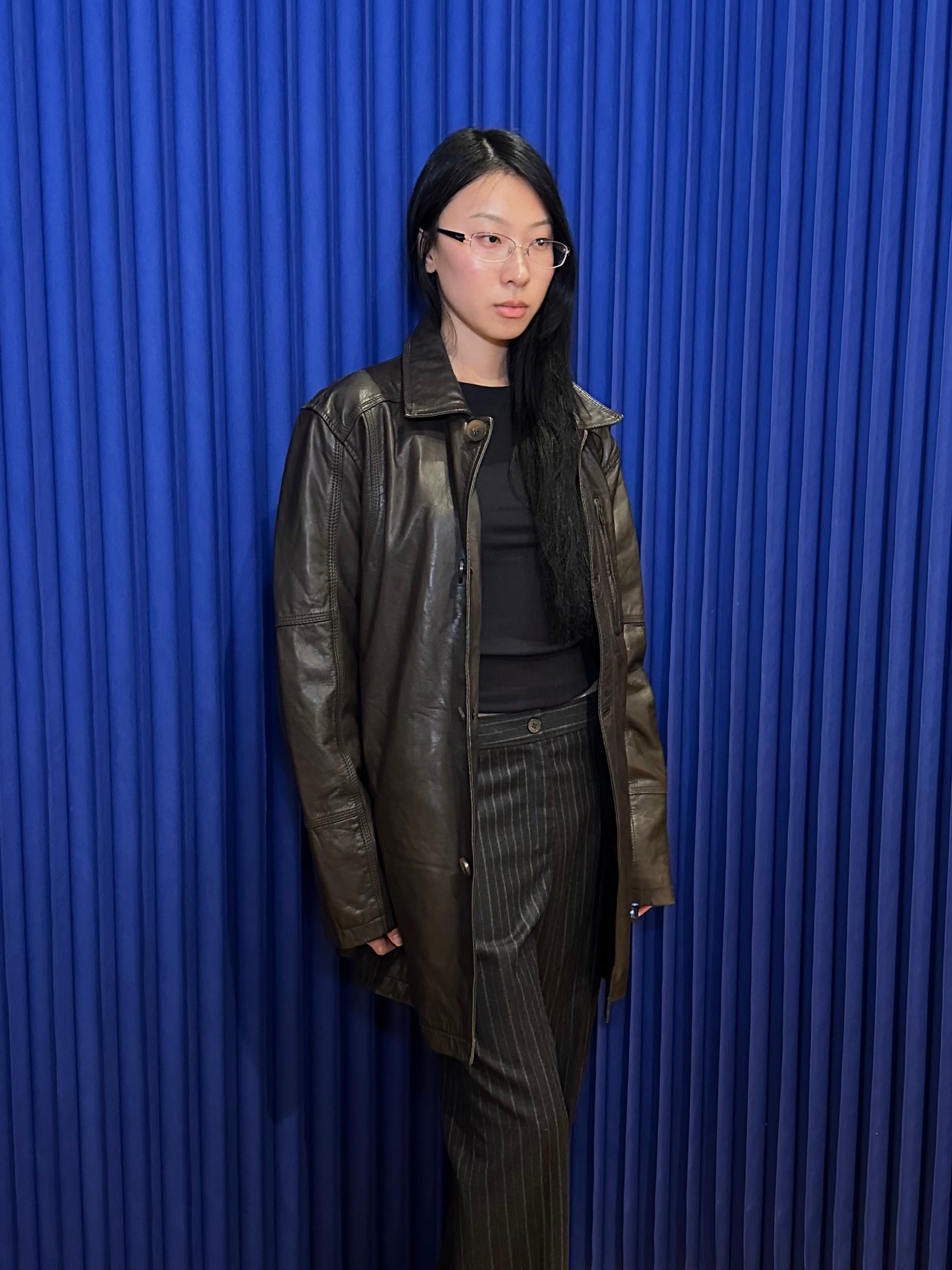 Pelle Leather Short Coat