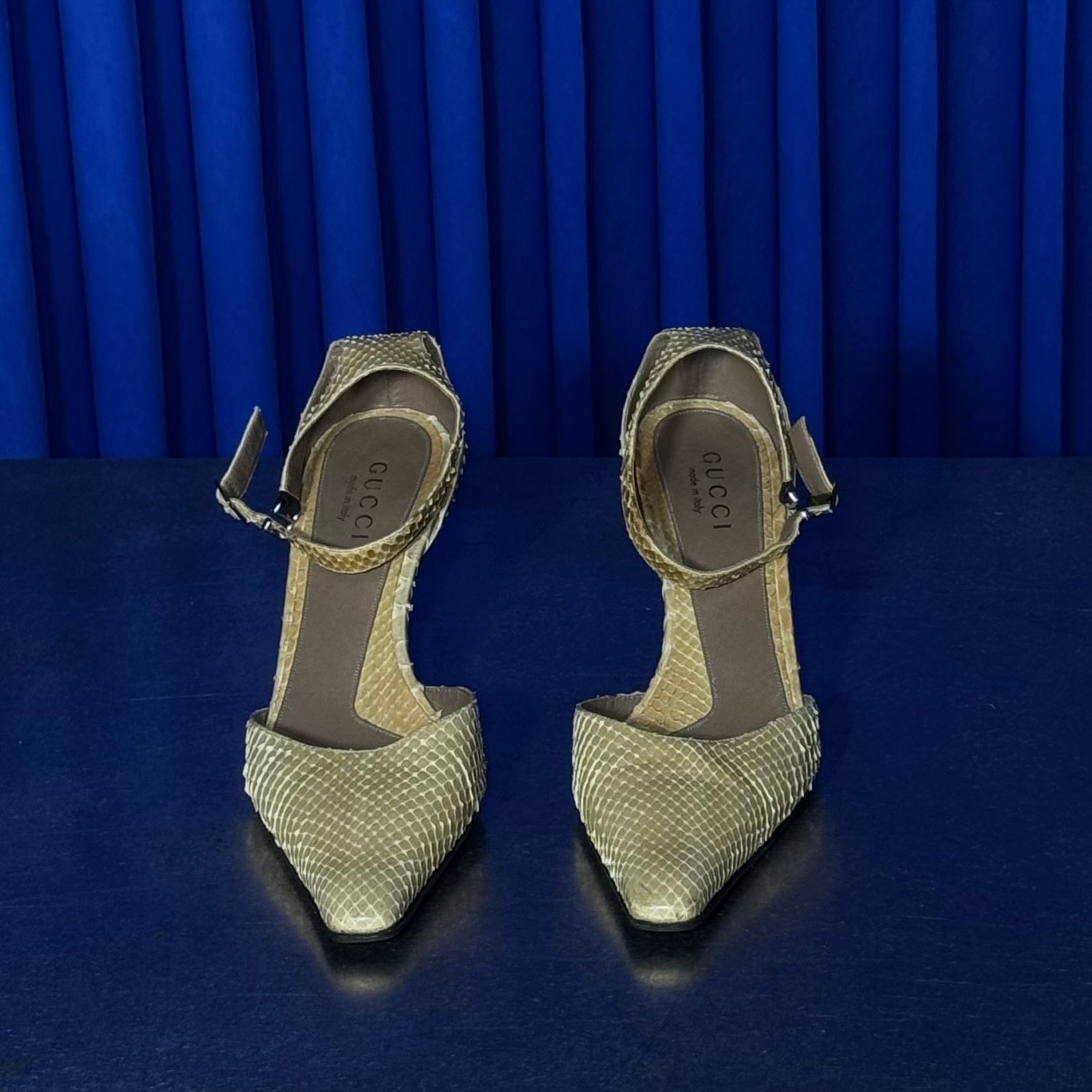GUCCI SNAKESKIN HEELS