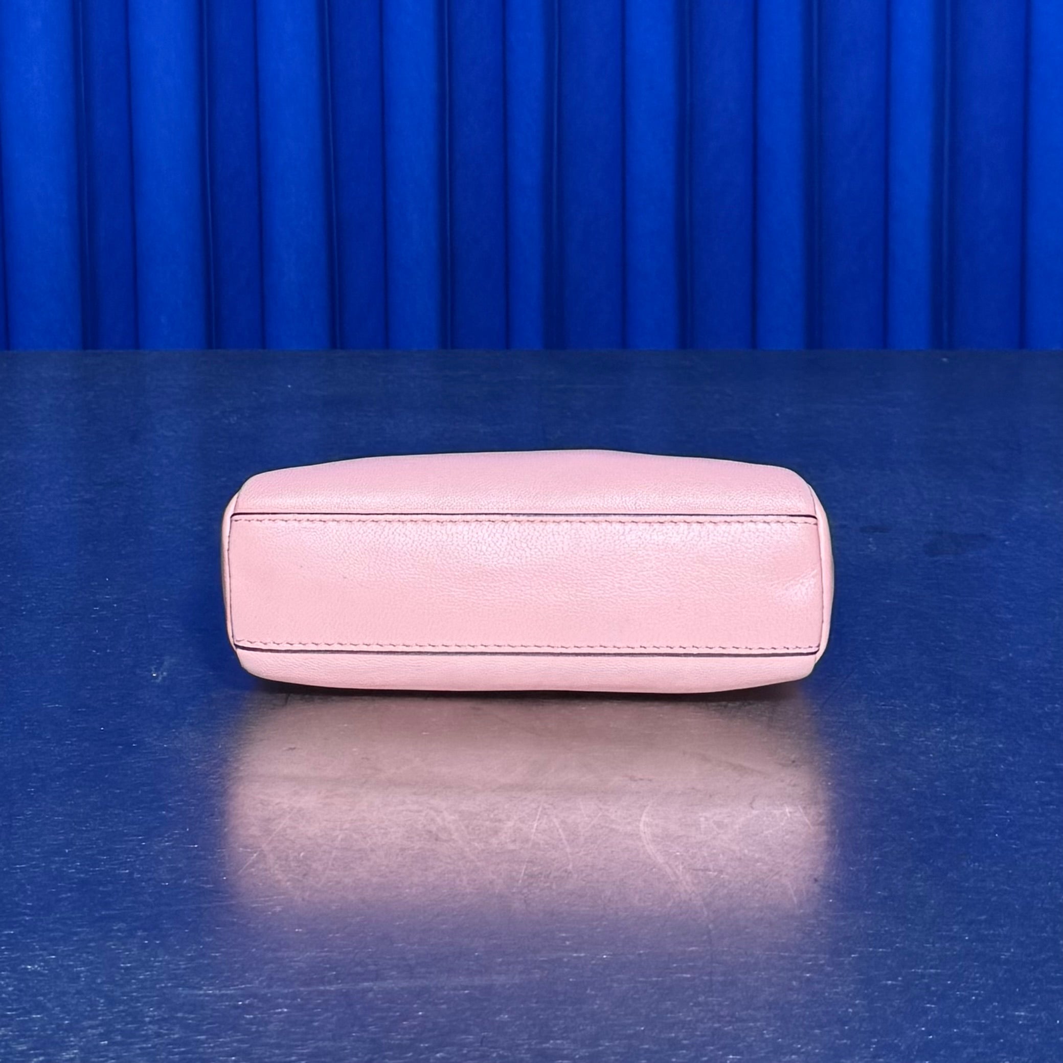 Fendi Nano Pink Leather Peekaboo Purse