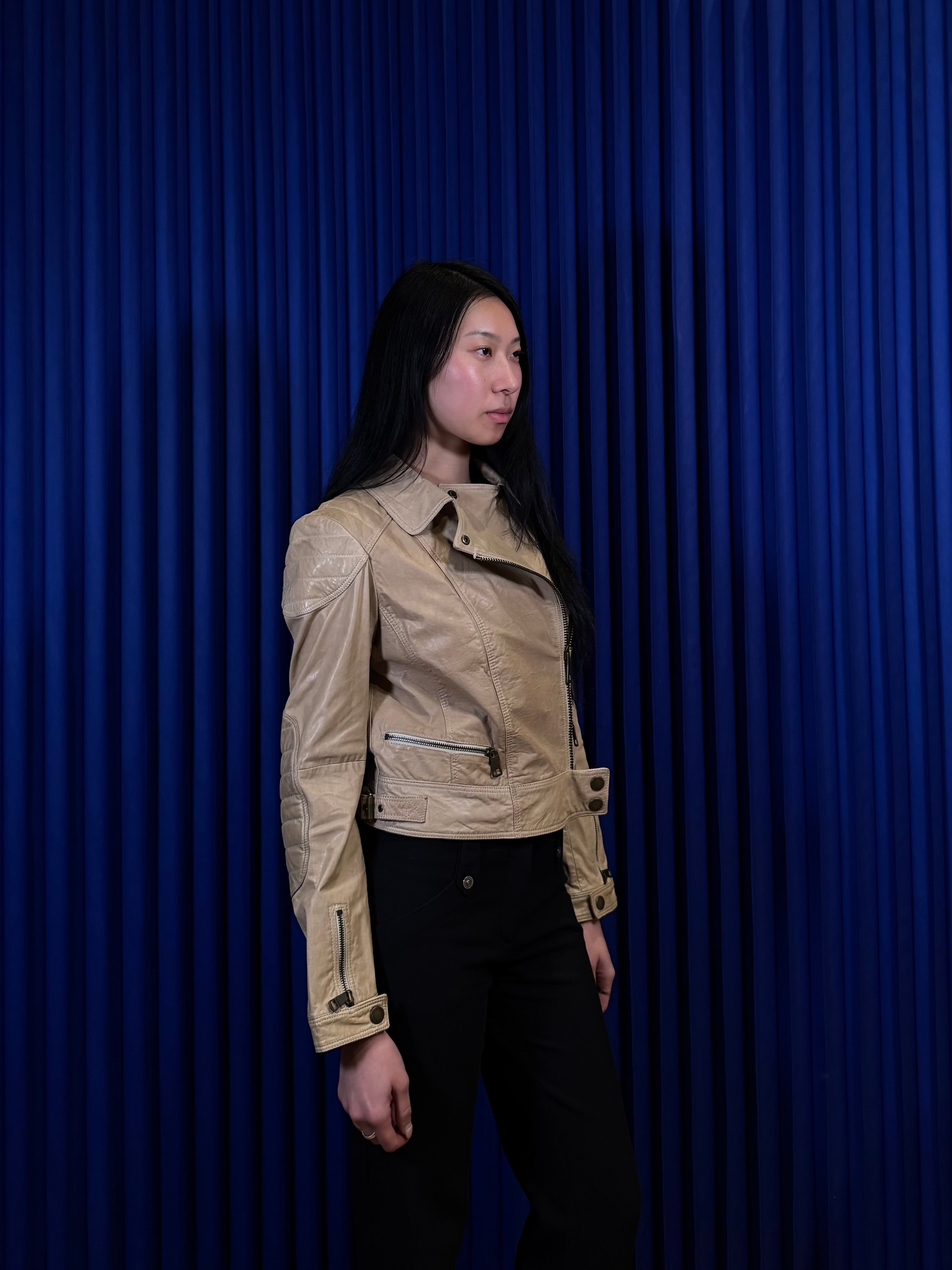 Burberry Brit Moto Leather Jacket