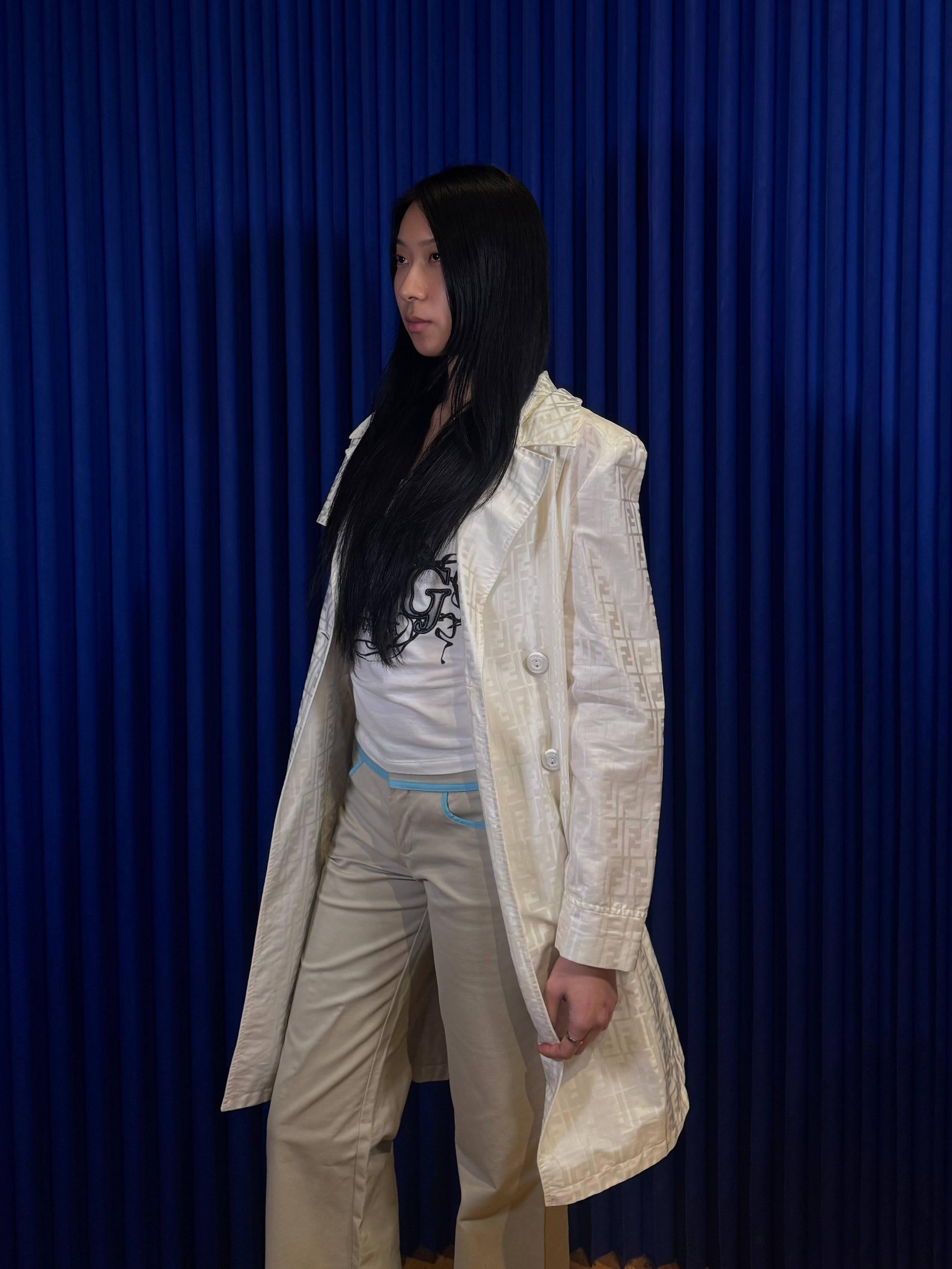 Vintage Fendi Zucca Print Trench