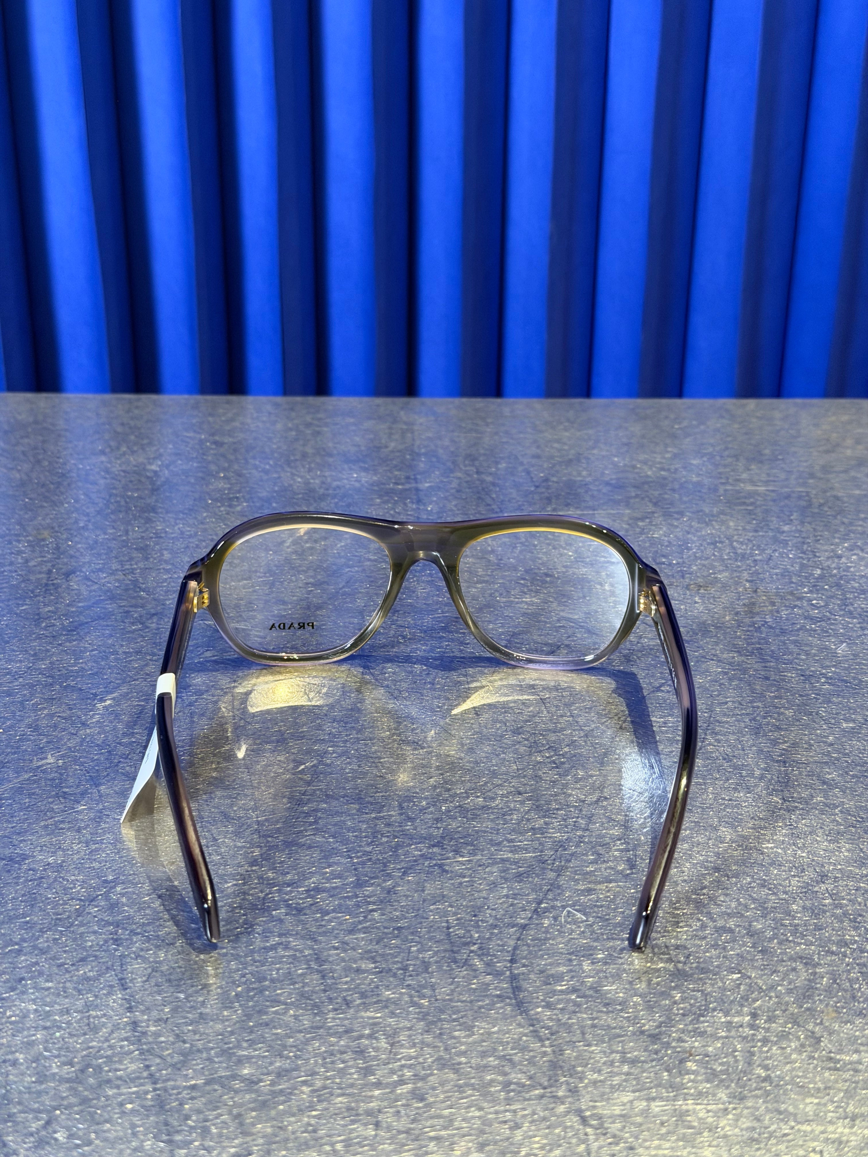 PRADA PR C12V MARBLE GREY EYEGLASSES (No Case)