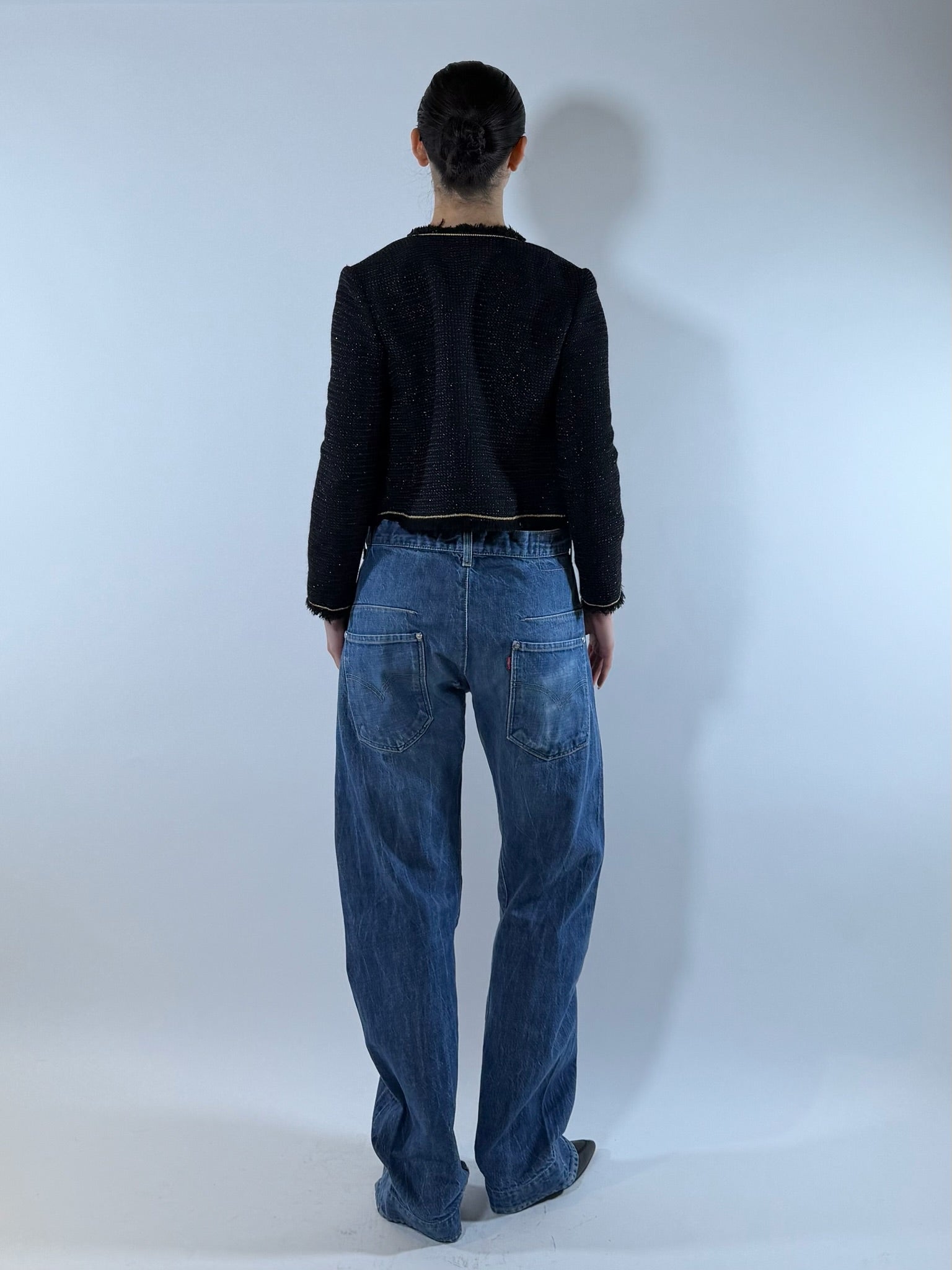 90S Levis Engineered Denim Jeans Washed Blue