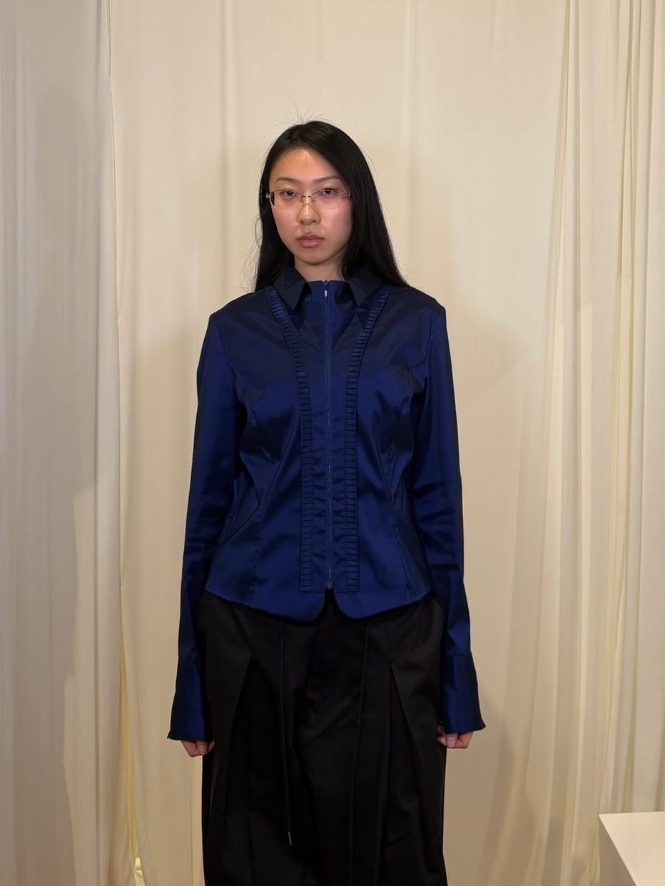 Samuel Dong Deep Blue Top