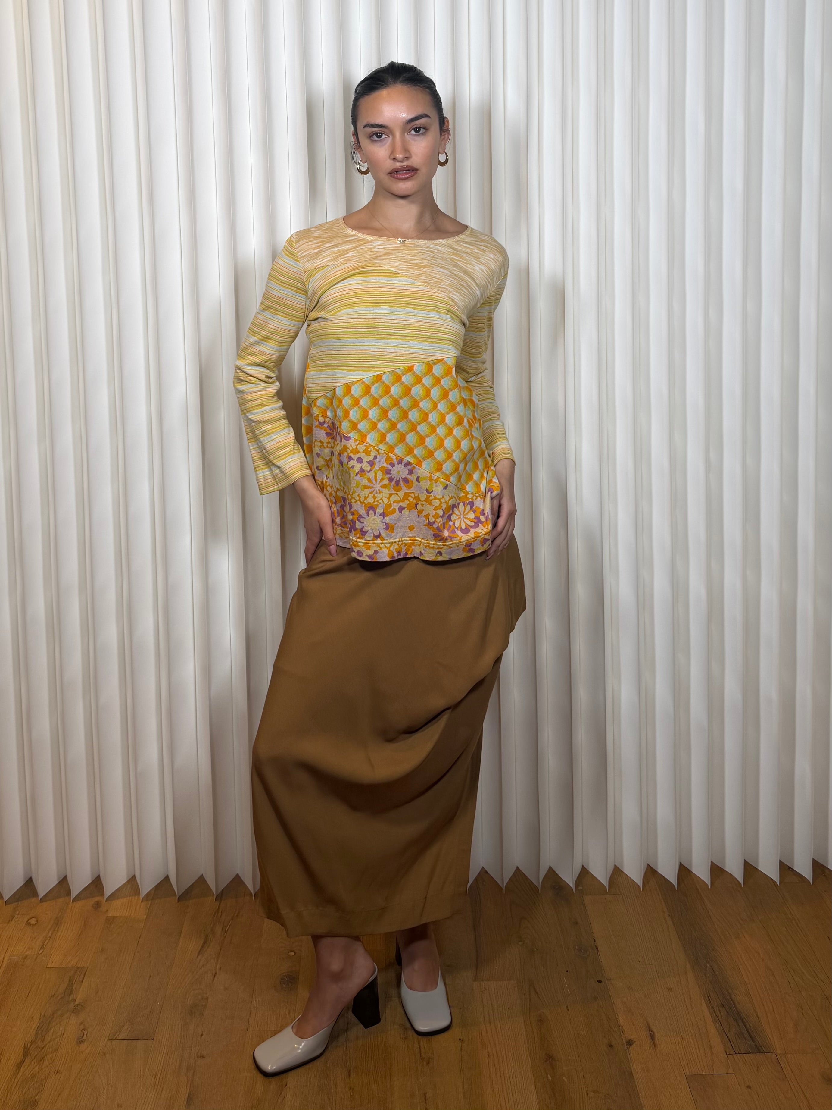 Vintage Missoni Multicolor L/S Crewneck Top