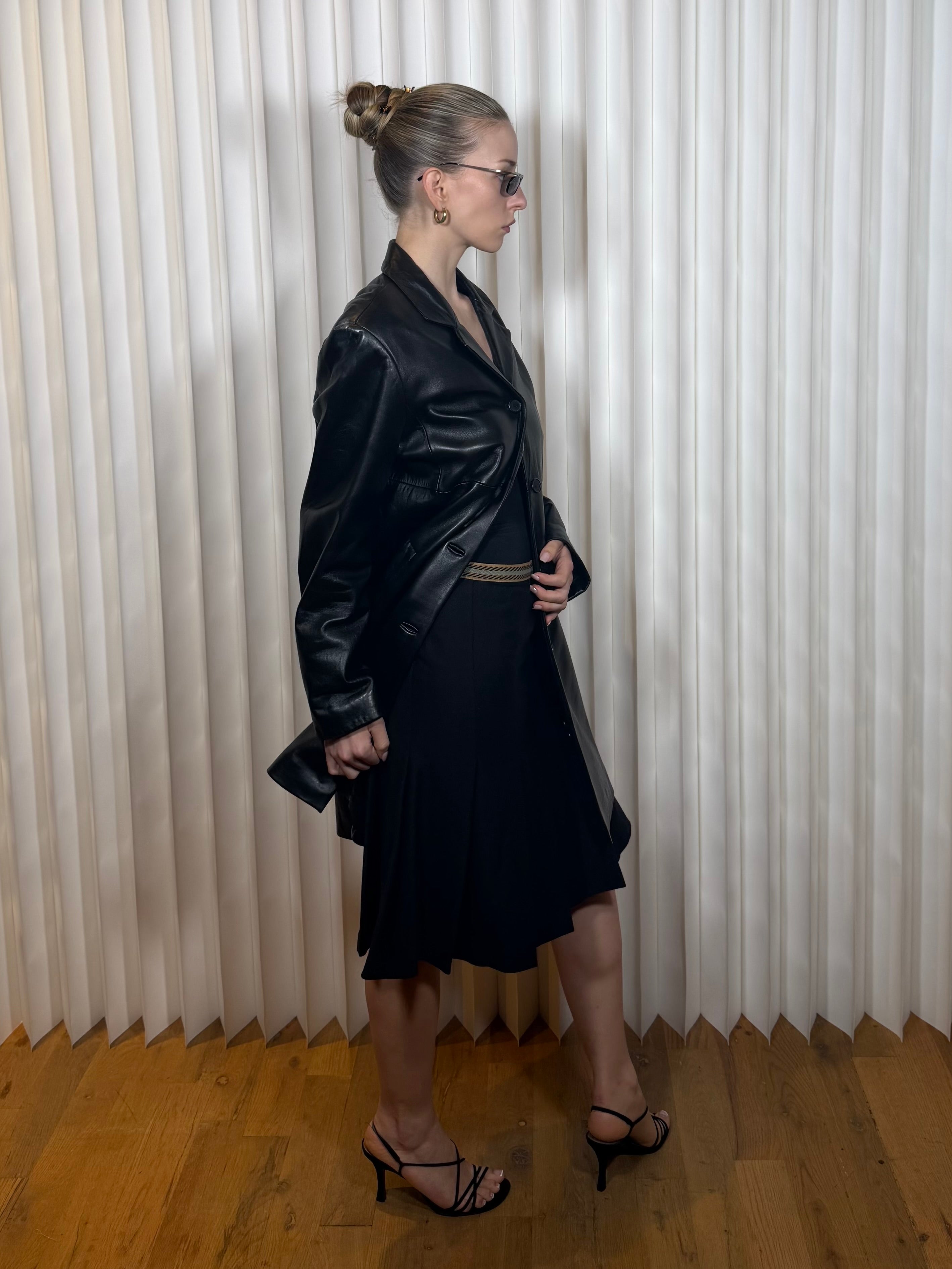 Jones New York Leather Trench