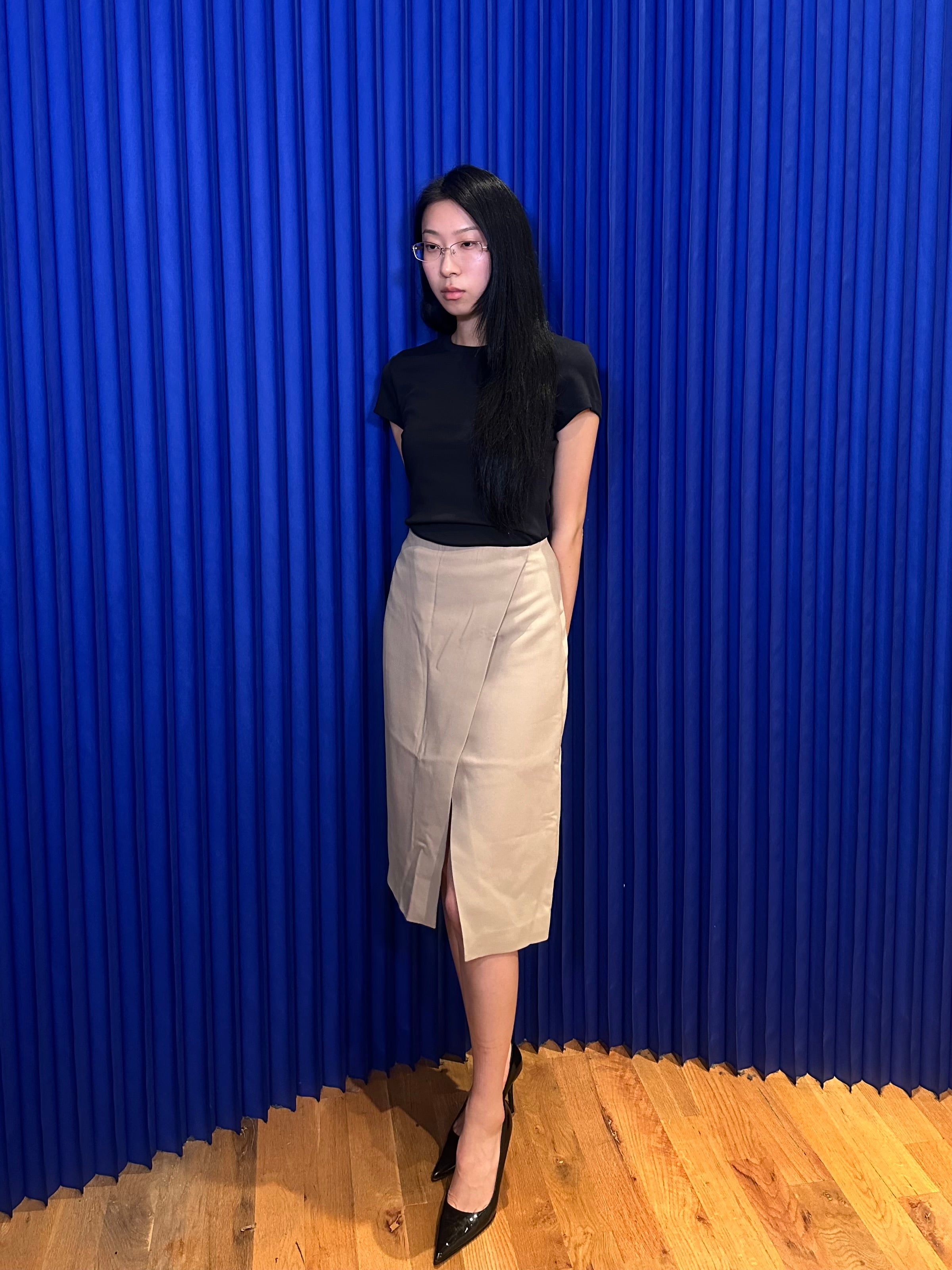 Fendi Silk Midi Skirt