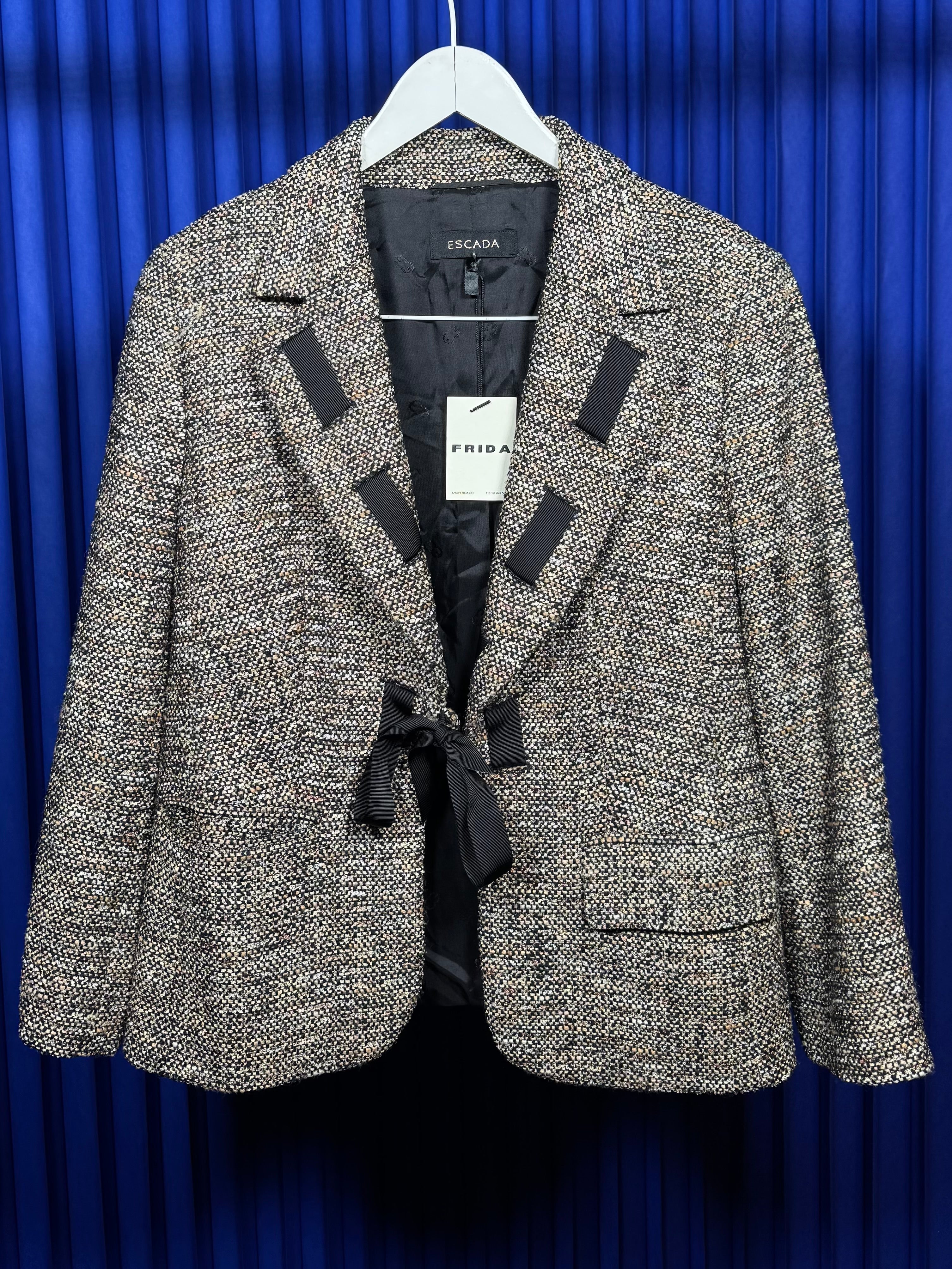 ESCADA WOOL BLEND TWEED BLAZER