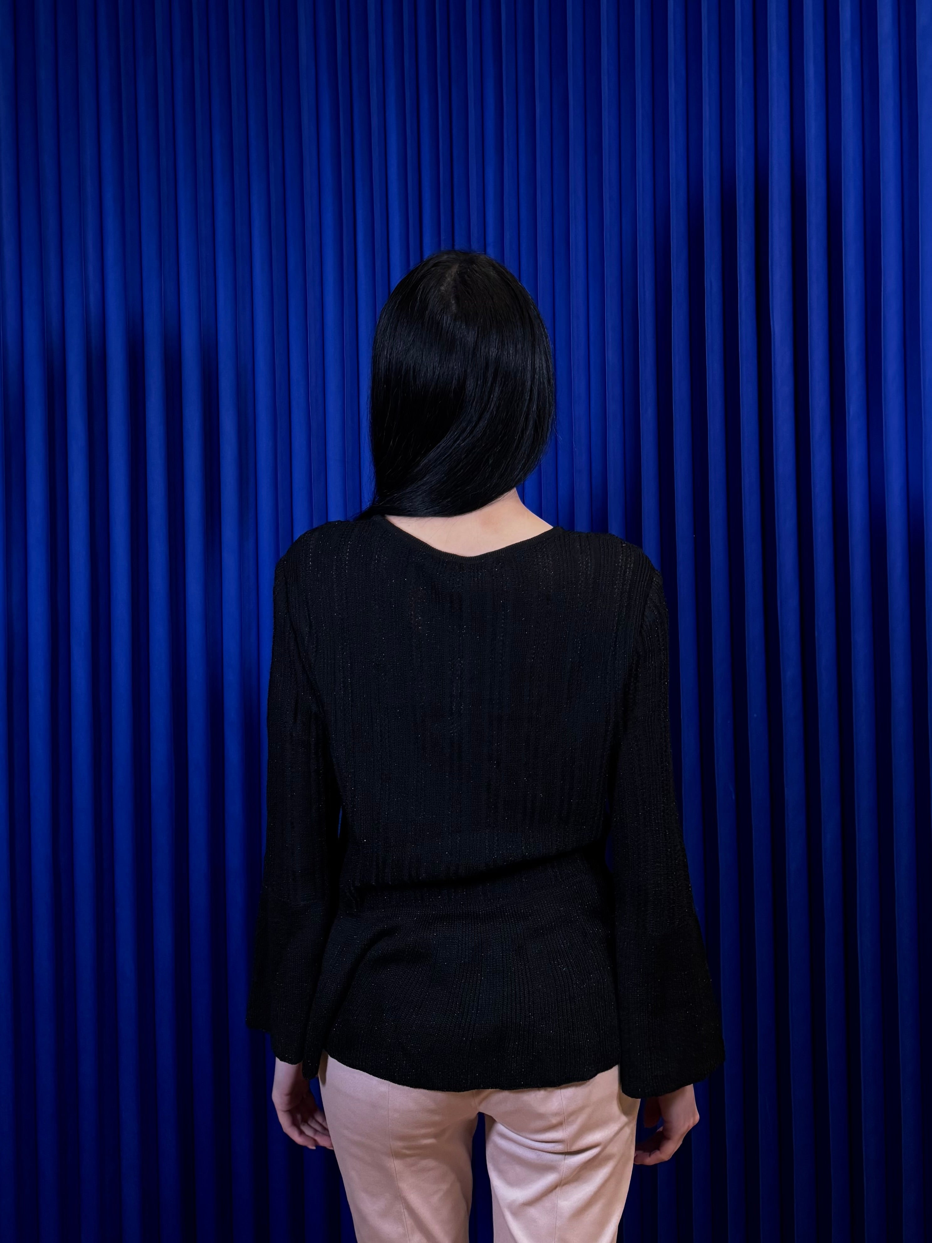 ST JOHN SCOOP NECK CARDIGAN