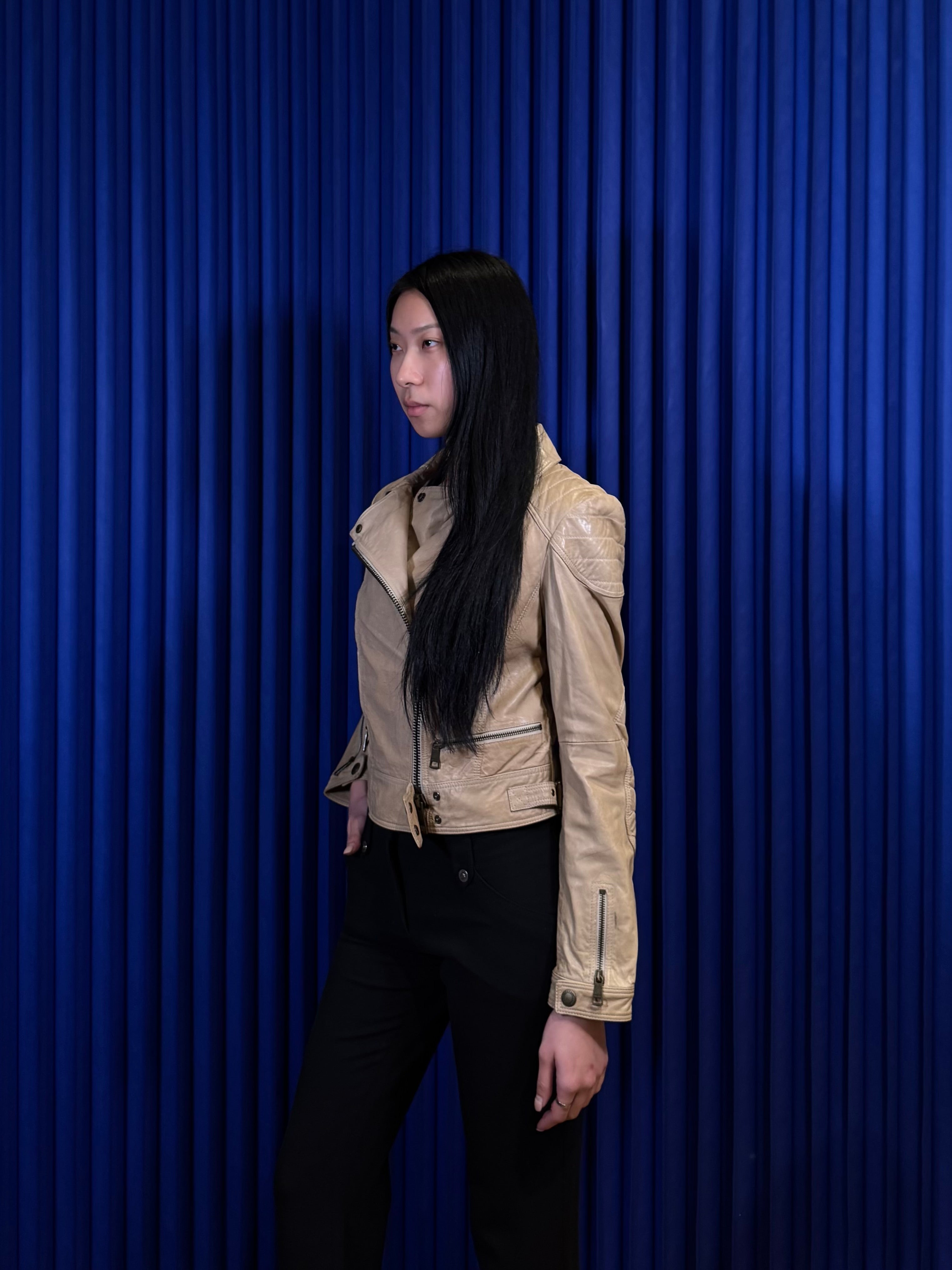 Burberry Brit Moto Leather Jacket