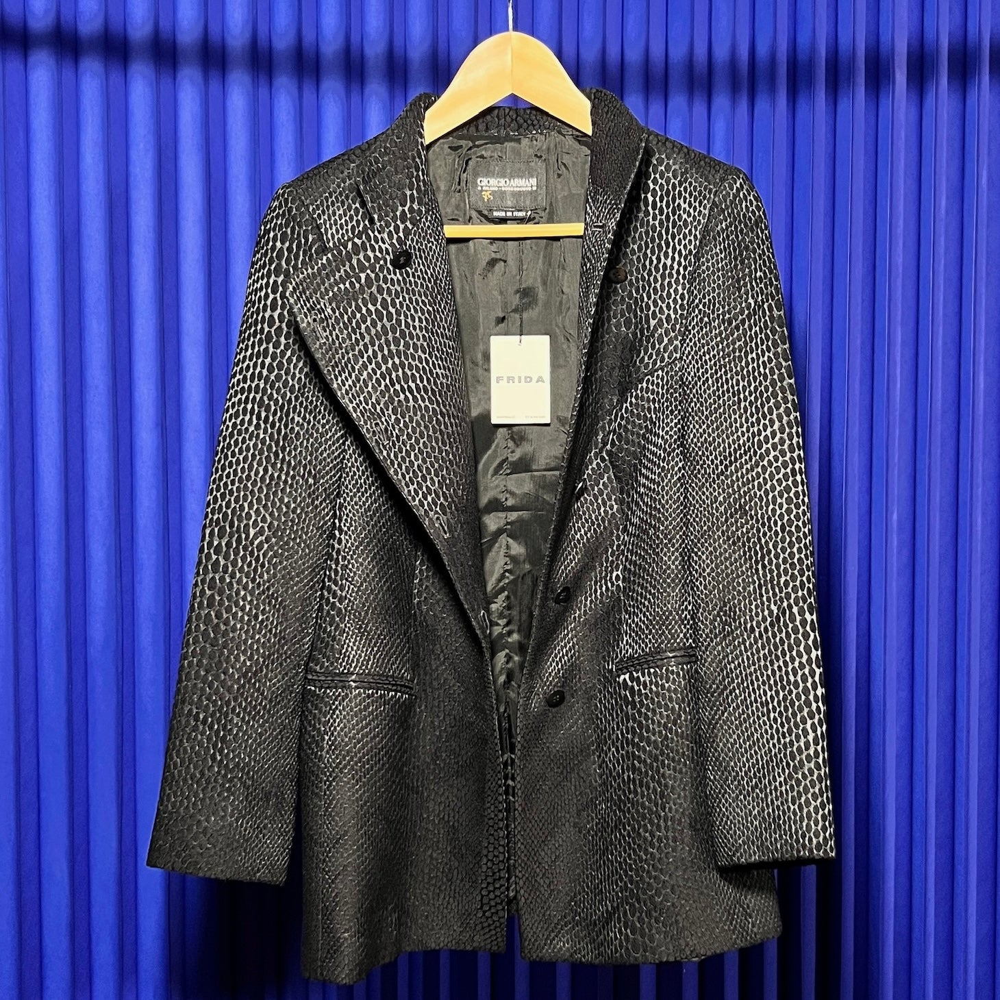 GIORGIO ARMANI PYTHON PRINT JACKET