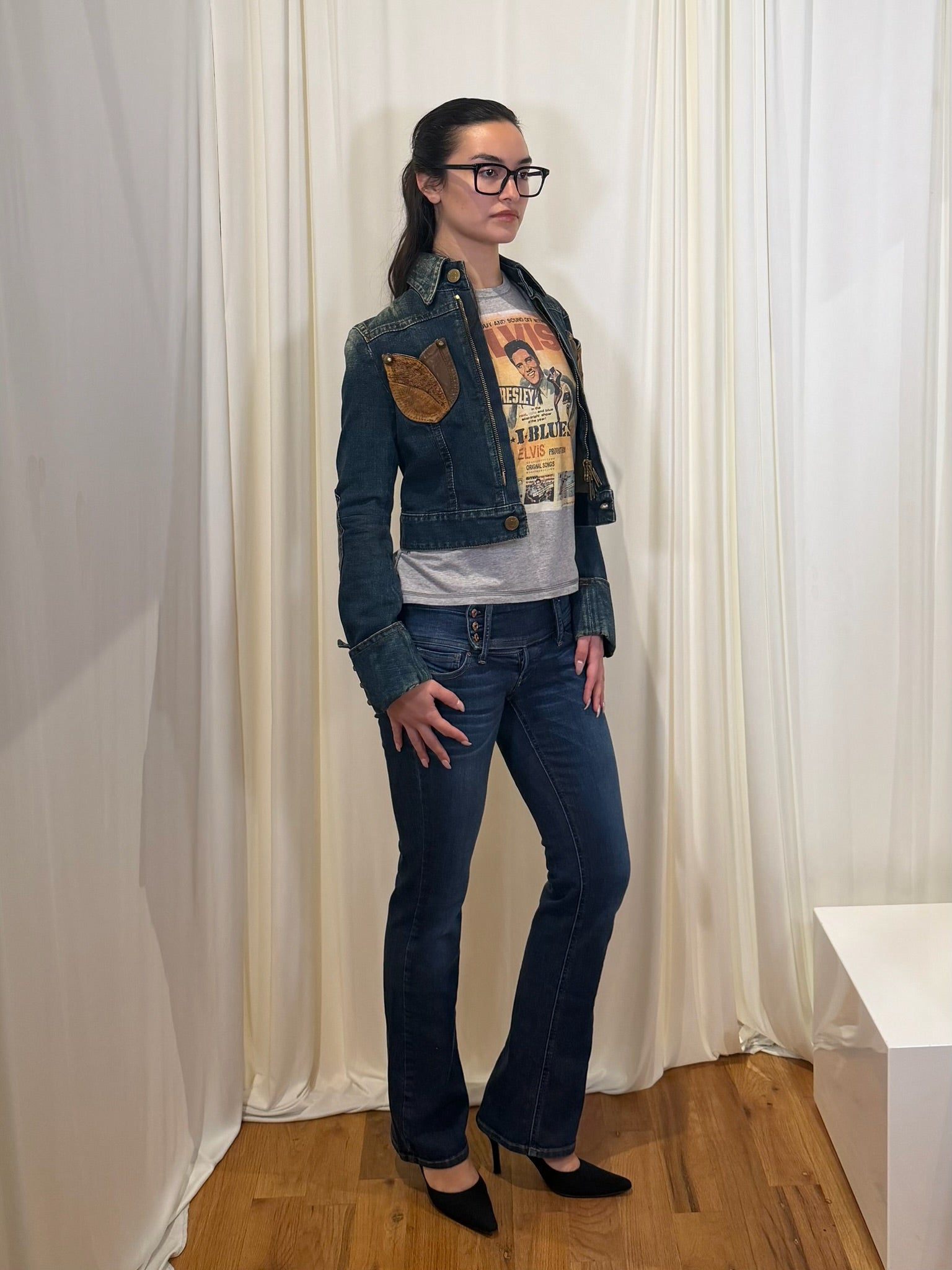 2000s DSQUARED2 CROPPED DENIM JACKET