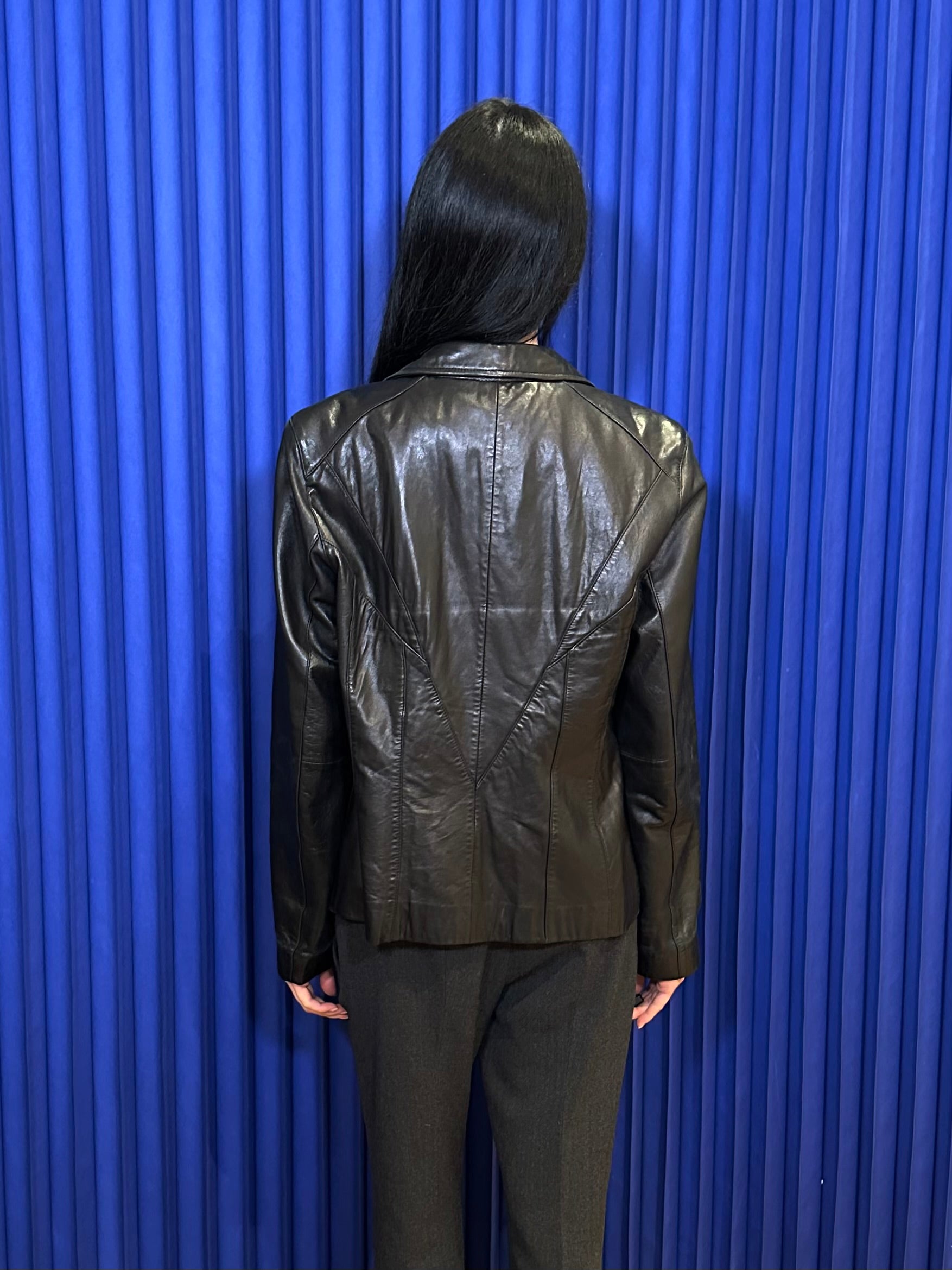 Worthington Black Leather Blazer