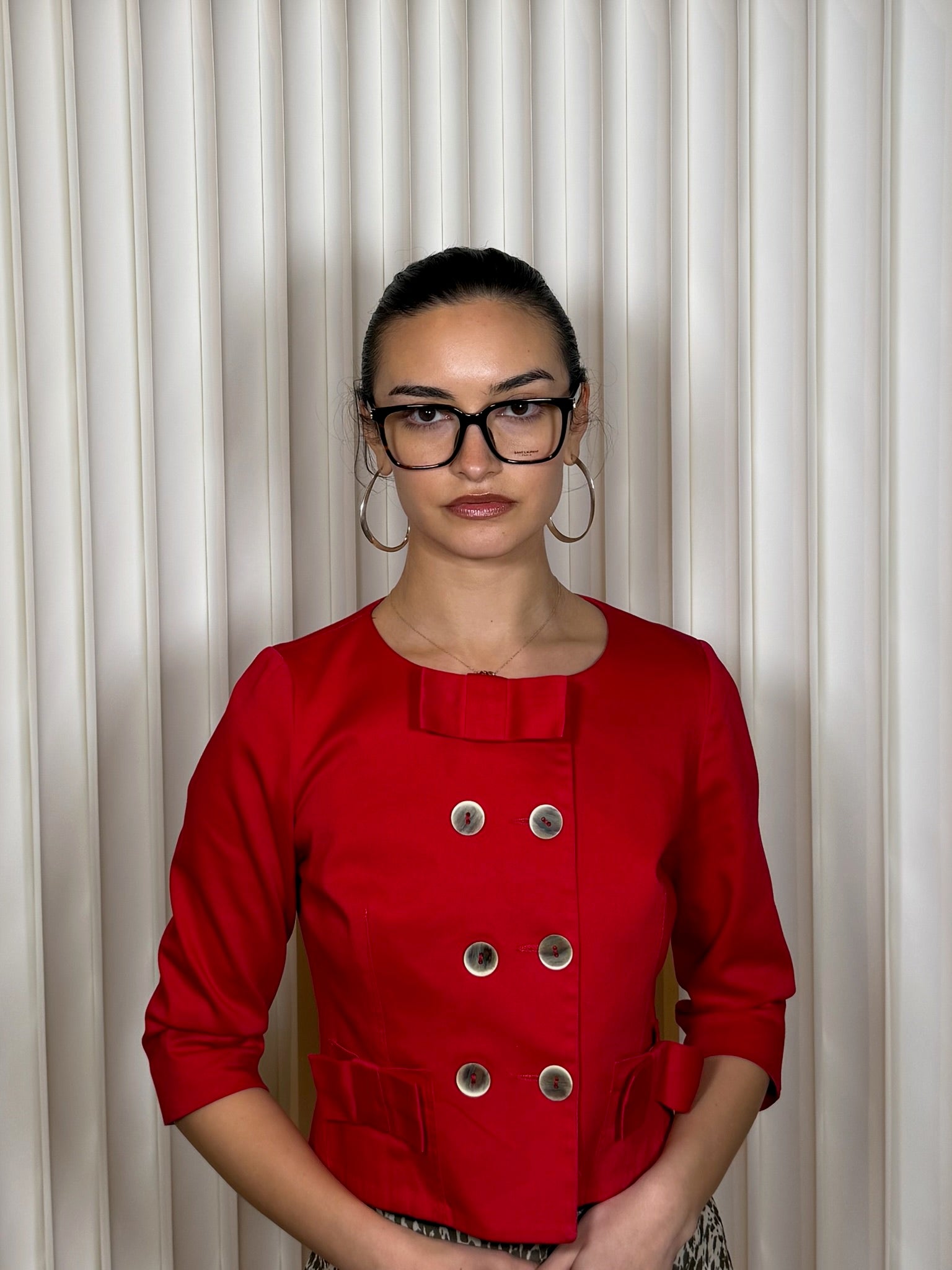 Saint Laurent SL M142 Marble Brown Eyeglasses