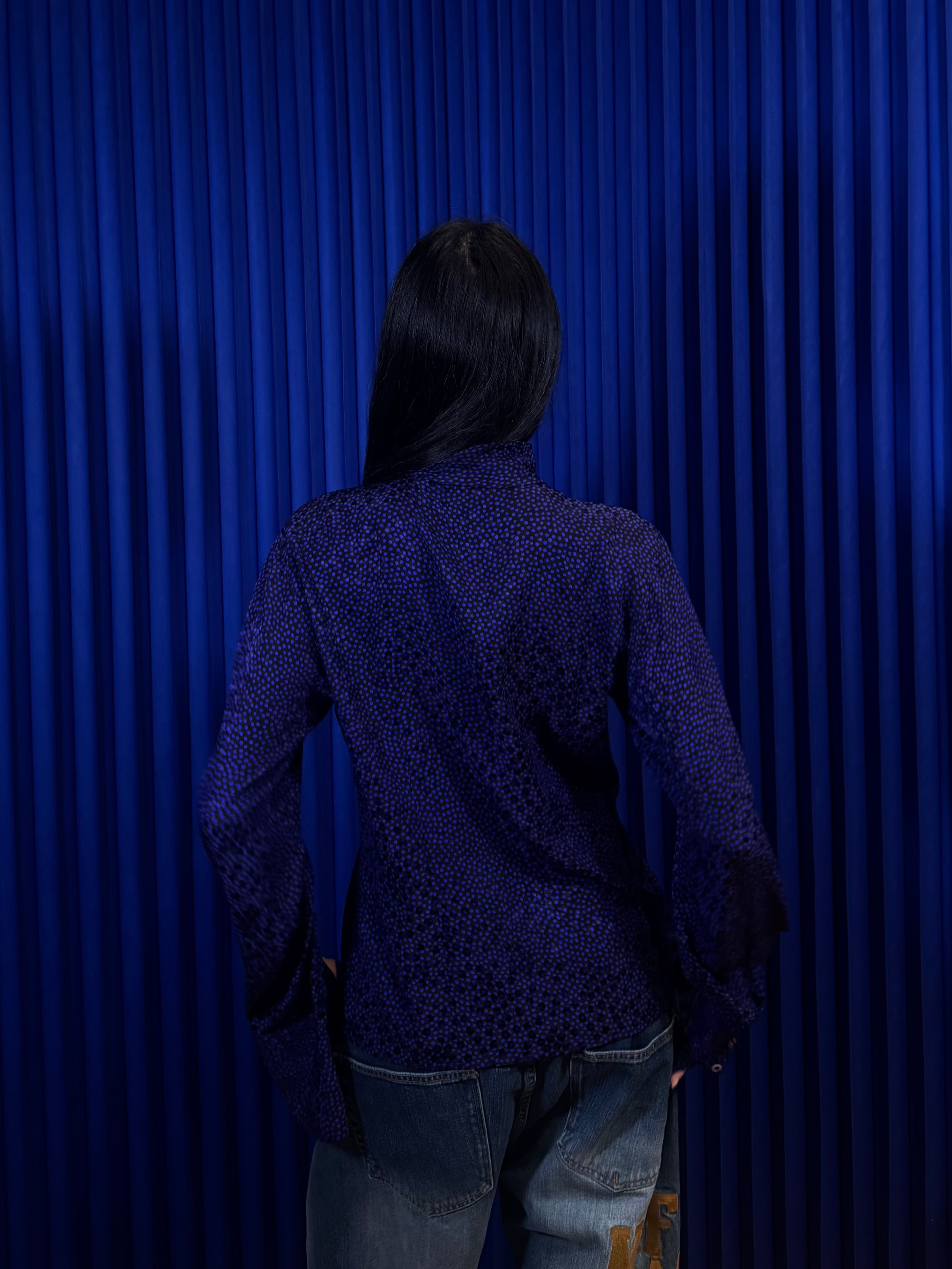 Celine Paris Silk Button Up